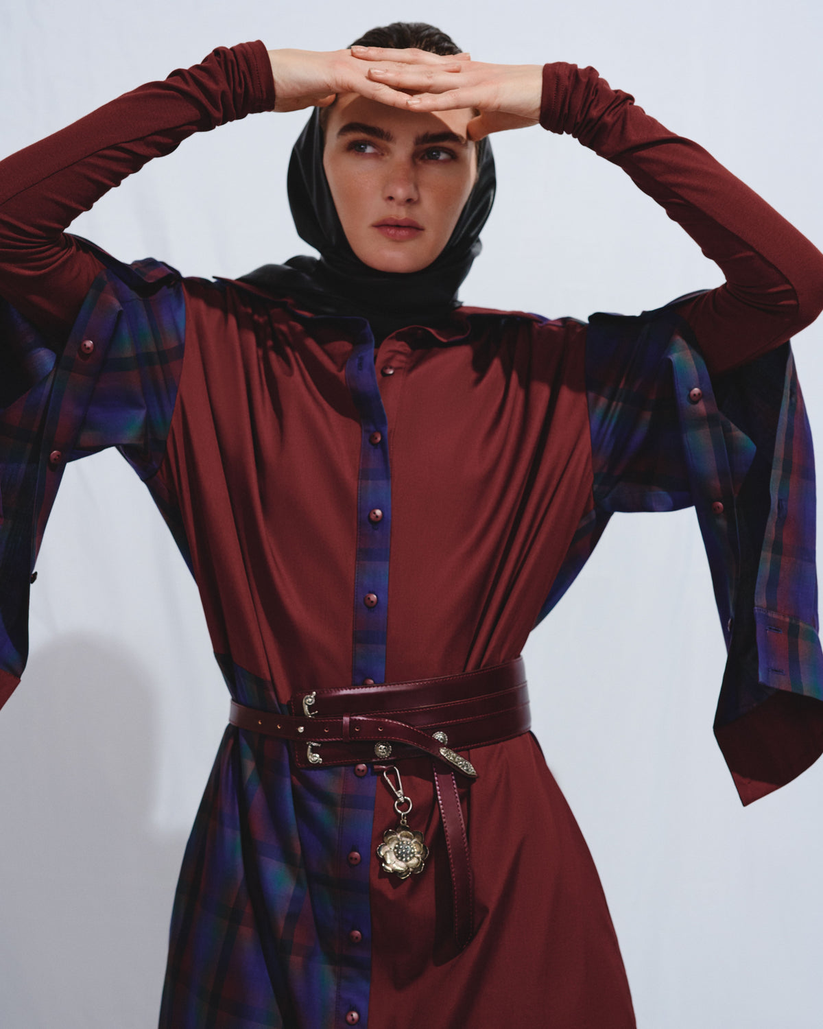 Combined dress-shirt