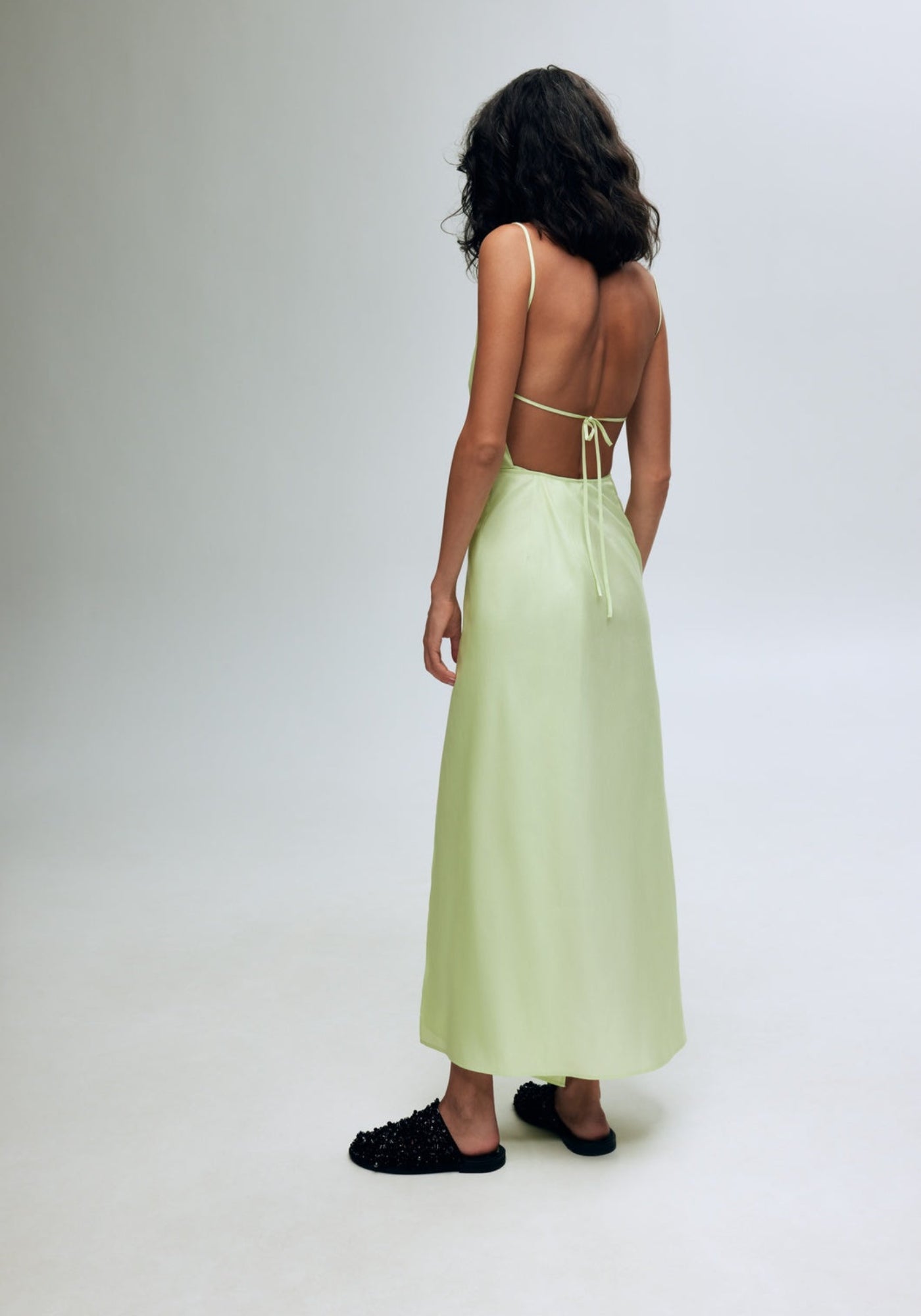 Lettuce green wrap sundress