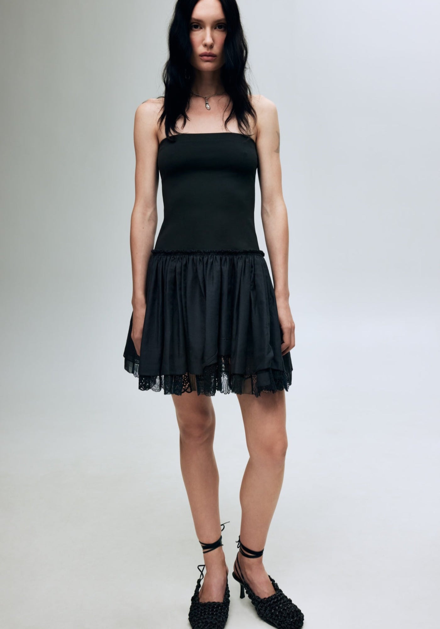 Black mini tutu-dress