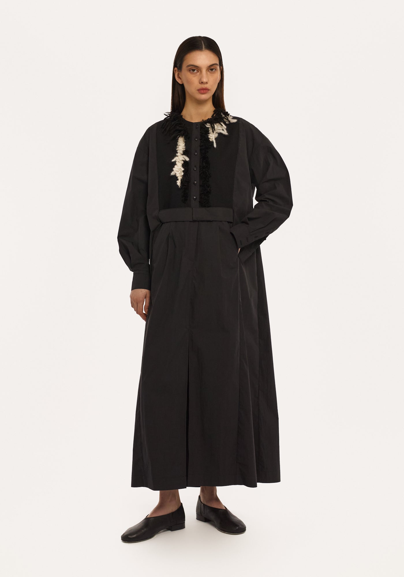 Black dress-shirt with embroidery