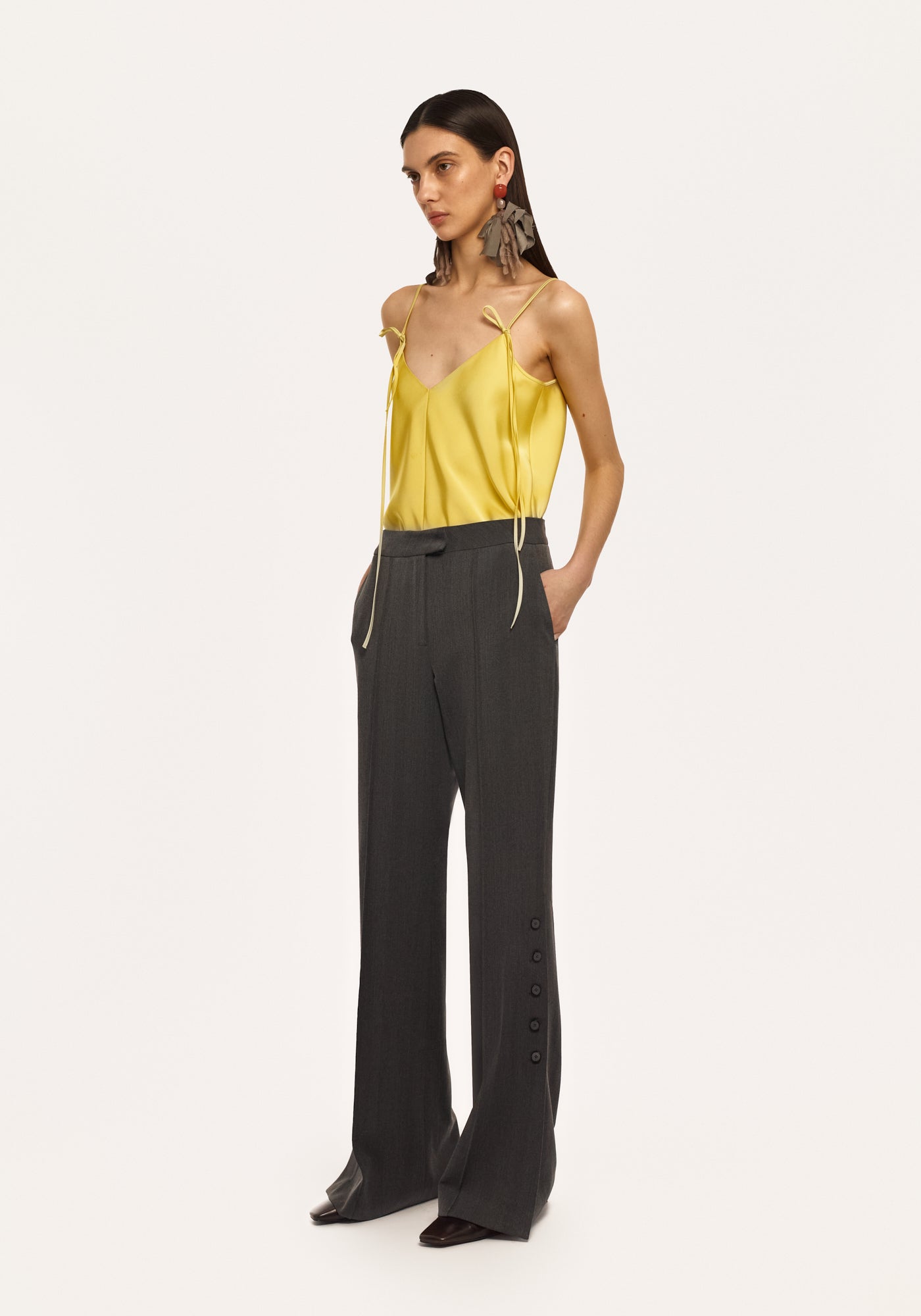 Silk lemon top