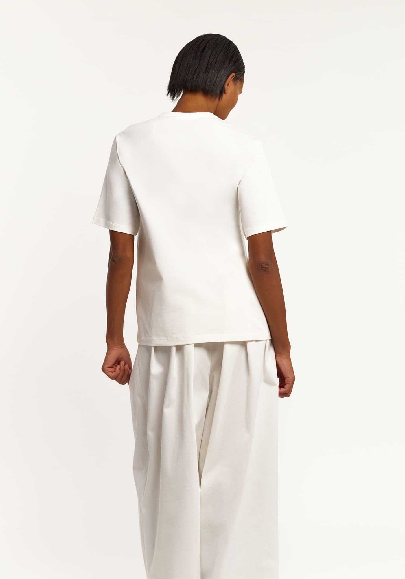 Cotton t-shirt with Ukrainian hand-knitted flag