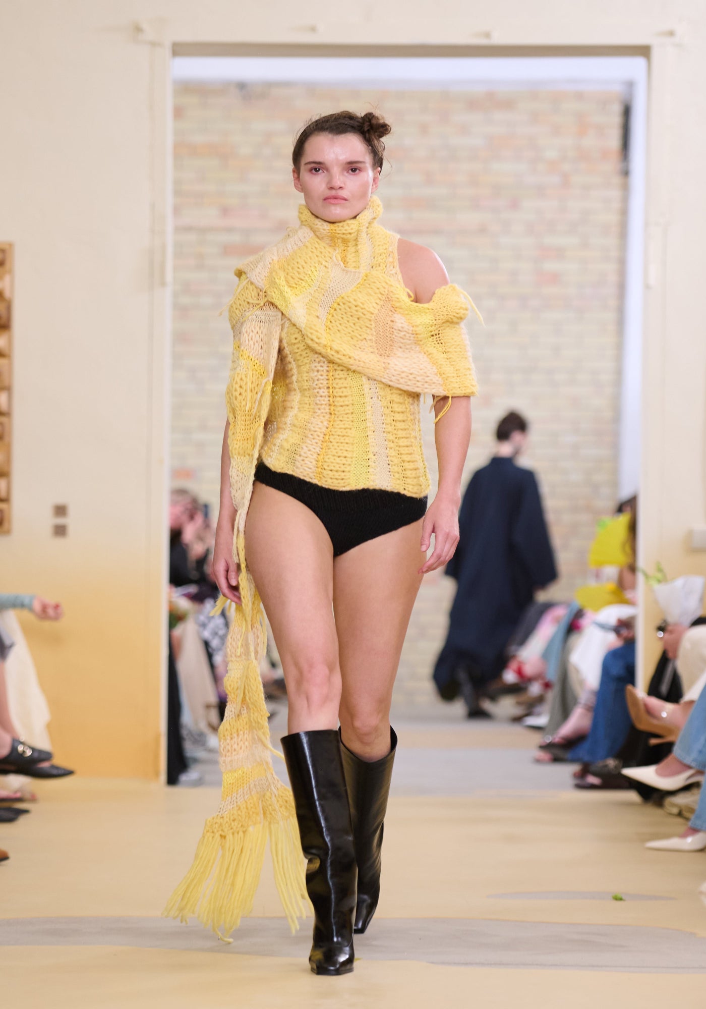 Yellow handmade vest