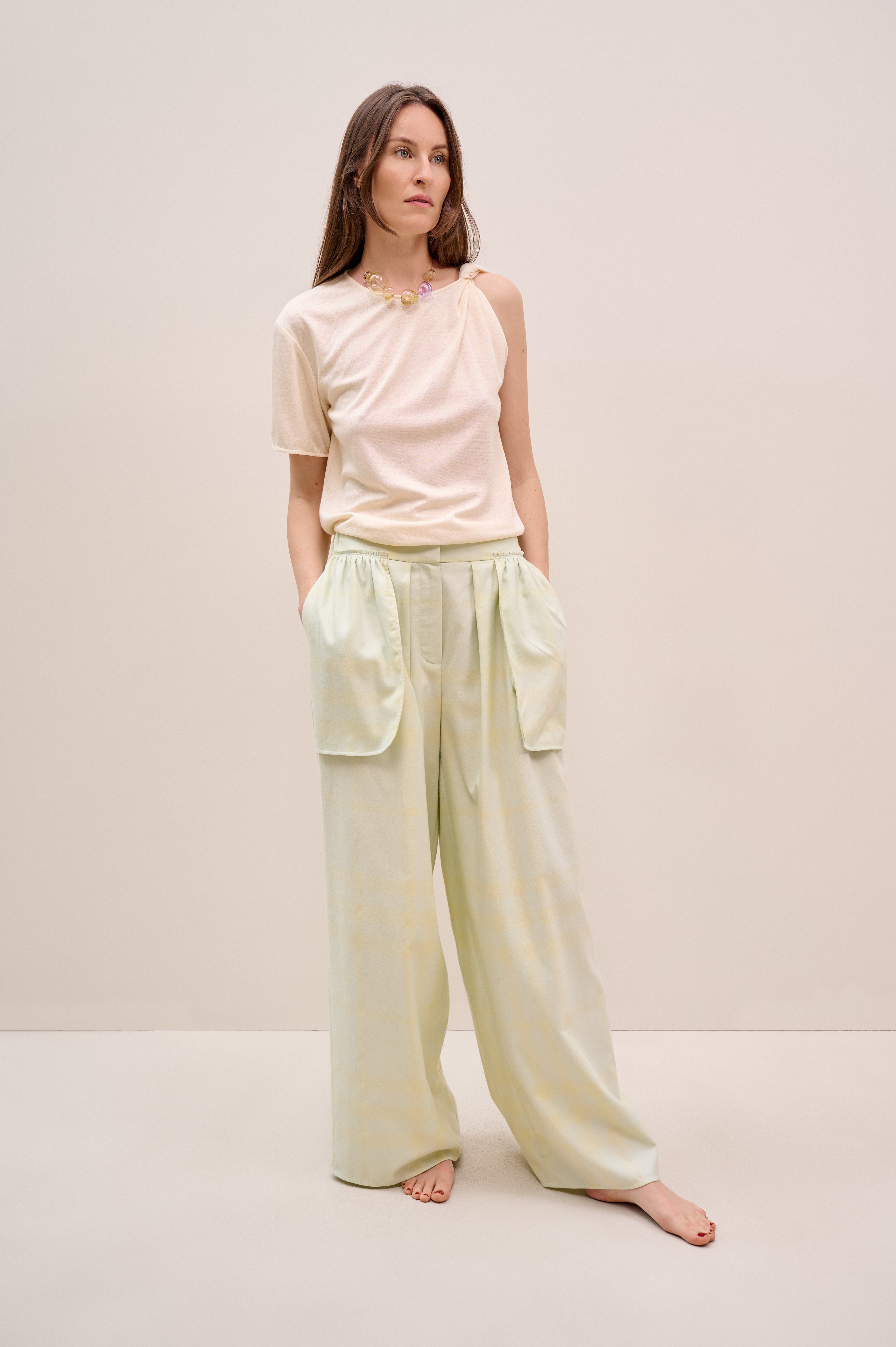 Light green trousers