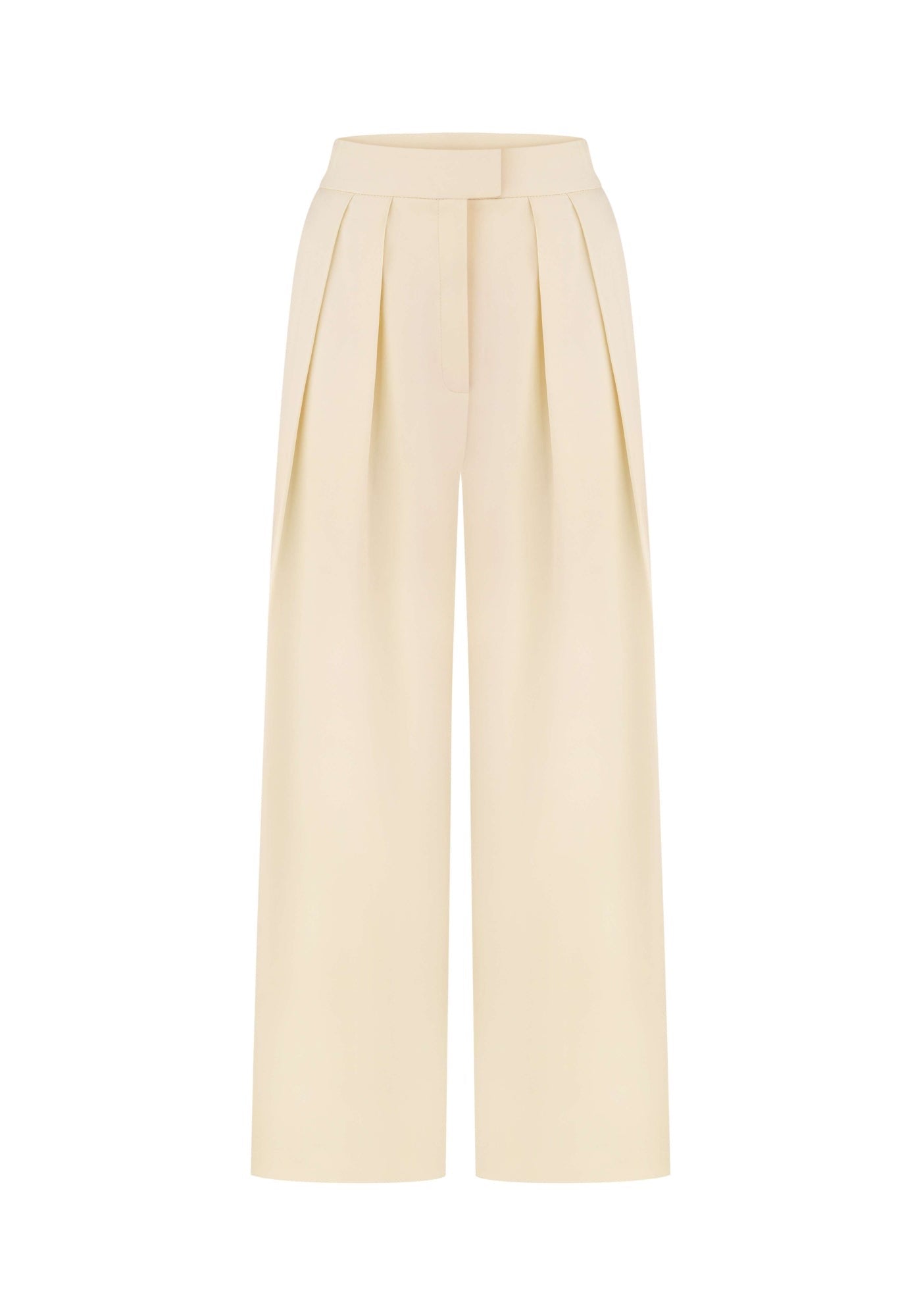 Vanilla trousers with silk stripes