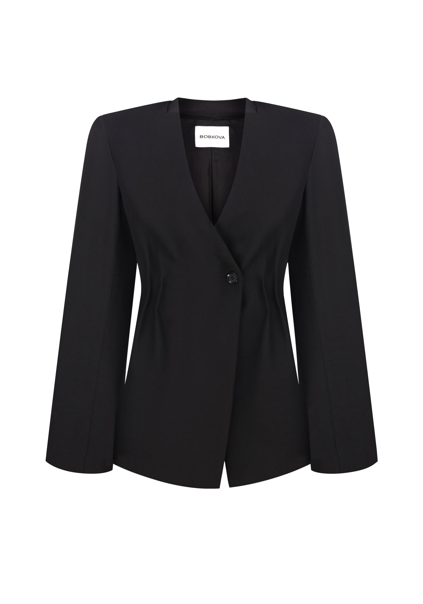 Black jacket with craft embroidery
