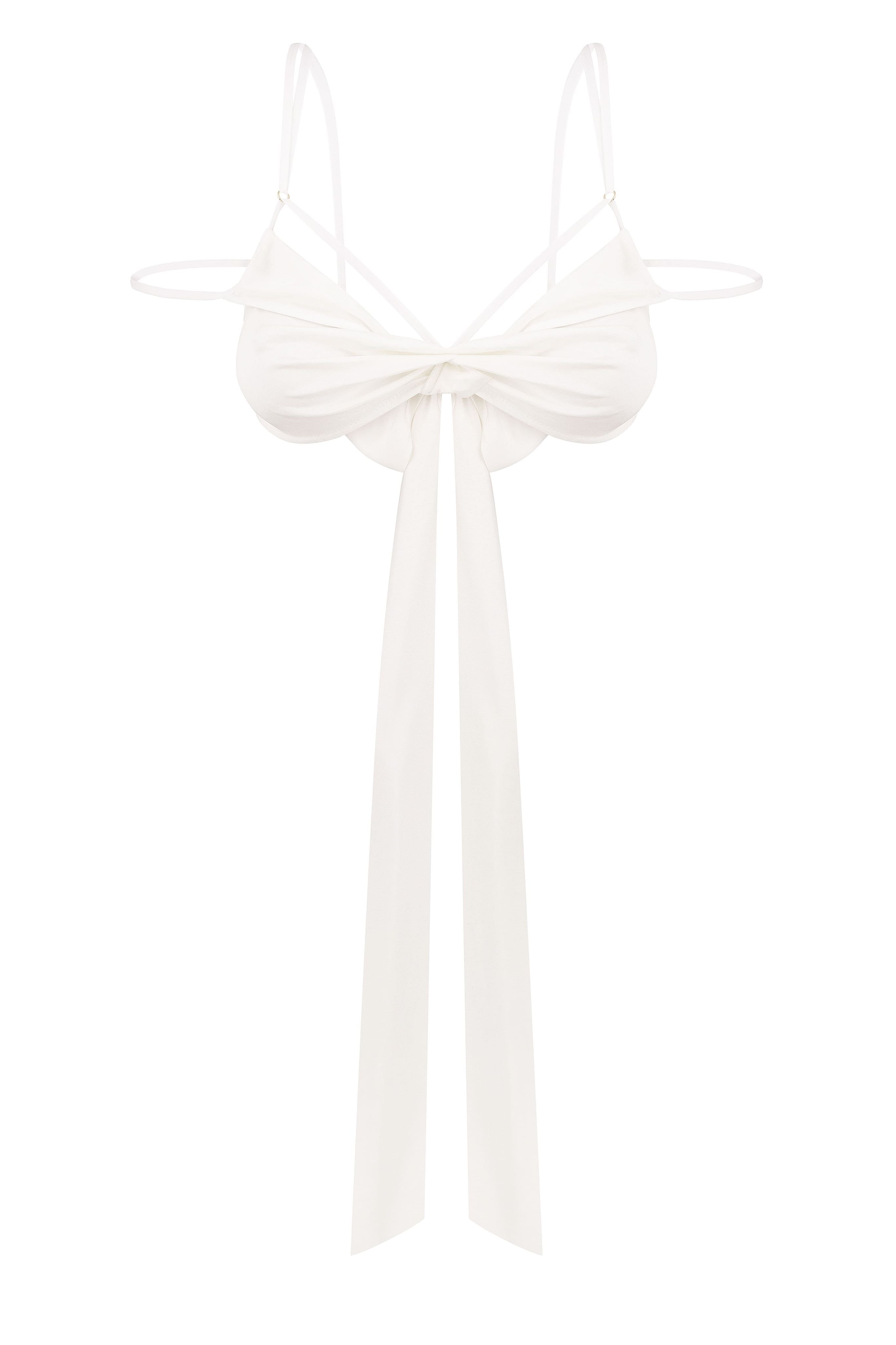 White bustier