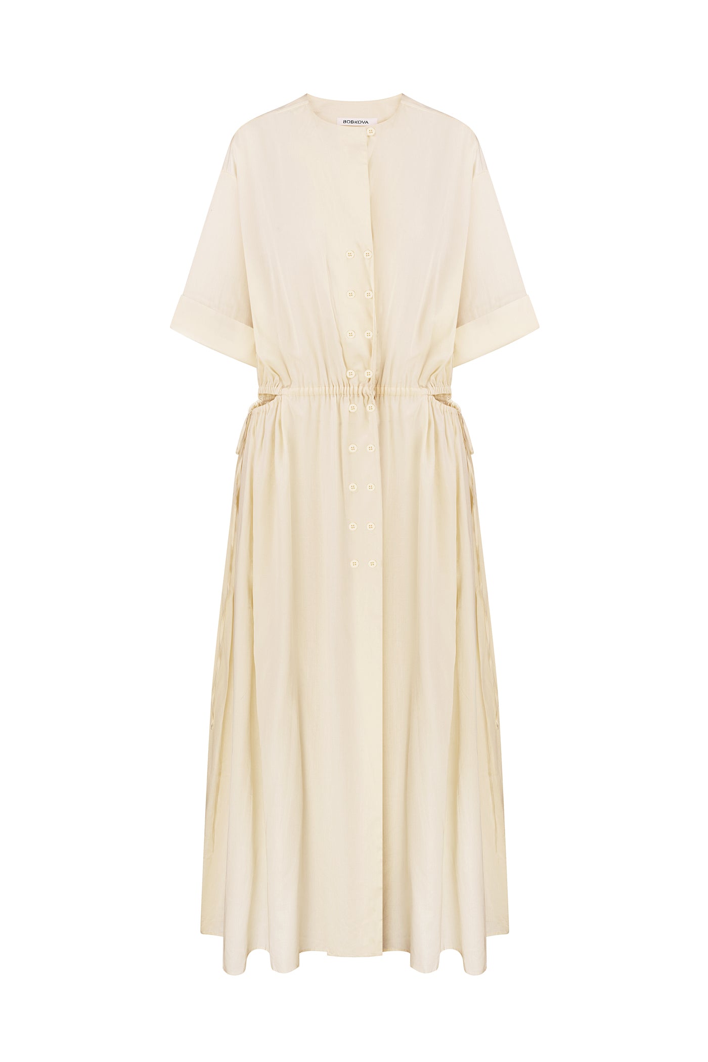 Vanilla dress with side slits