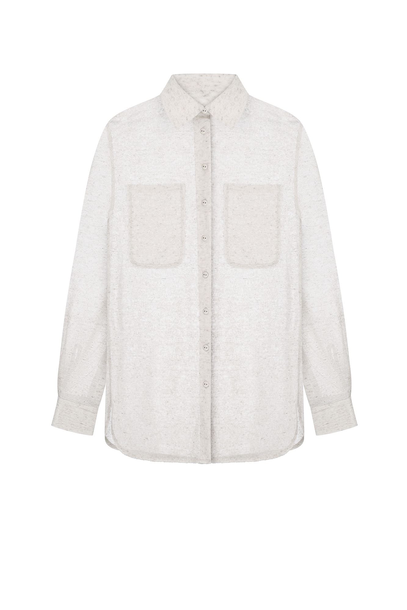 Sheer linen shirt