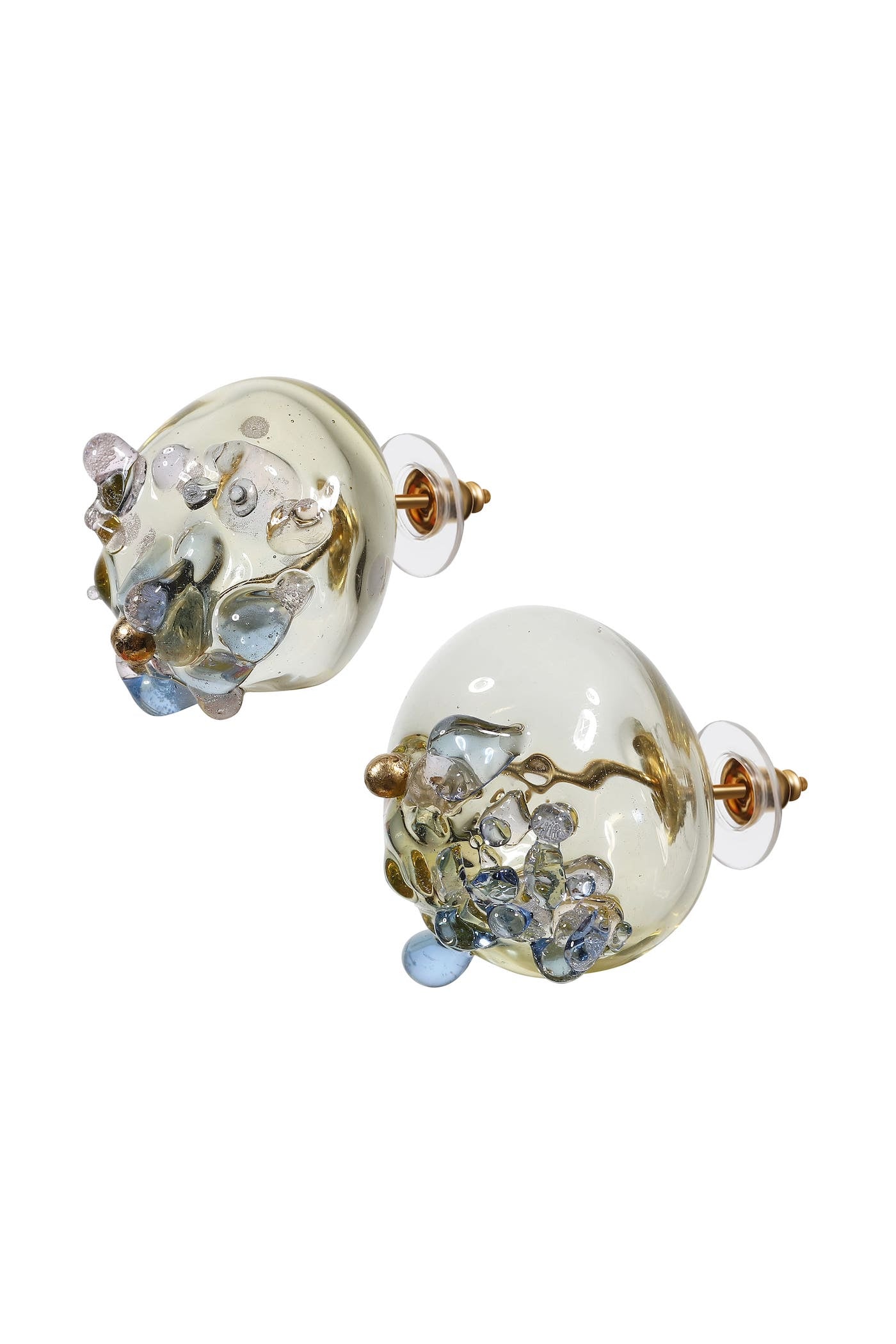 Small glass earrings