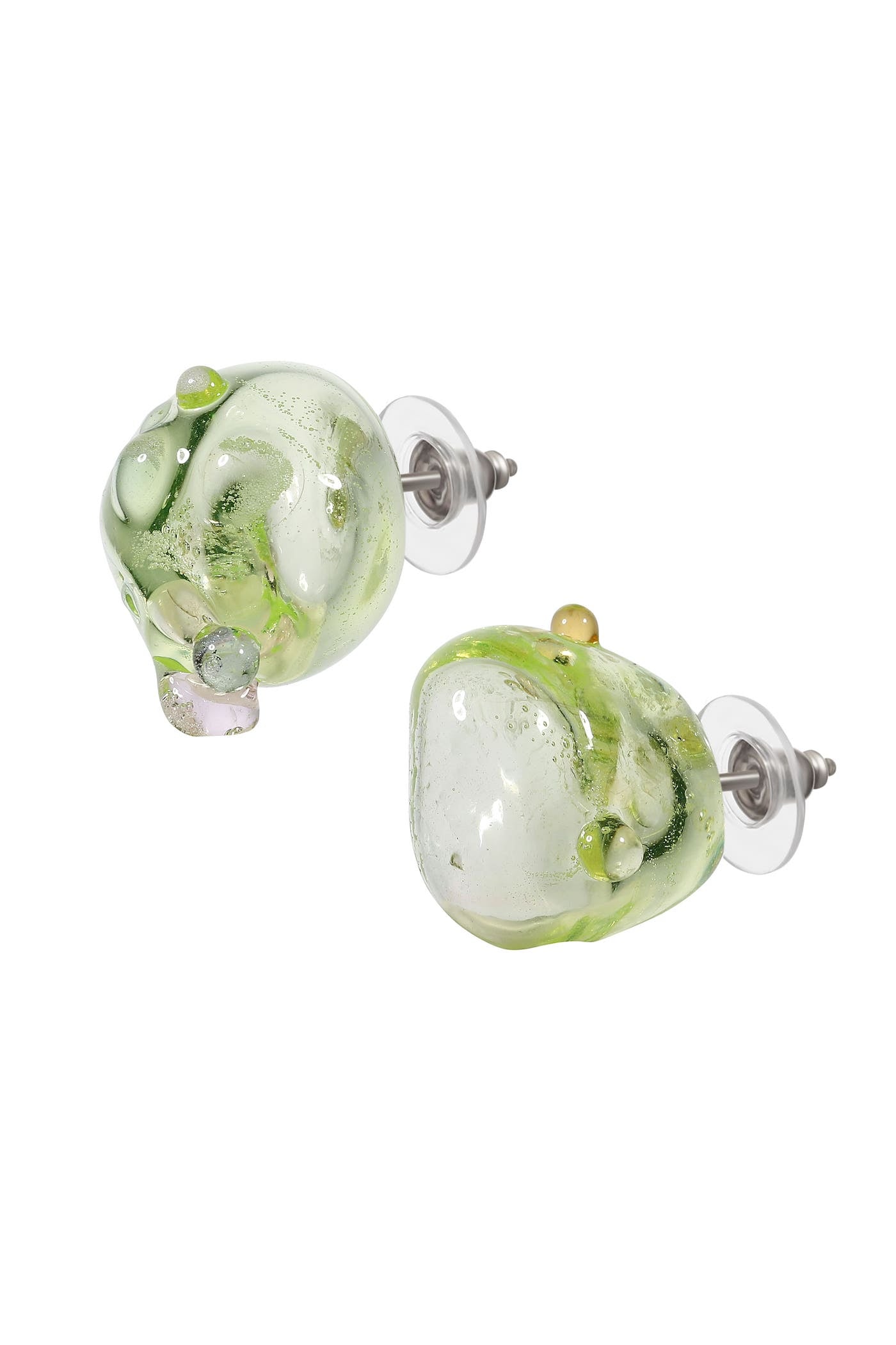 Small glass earrings