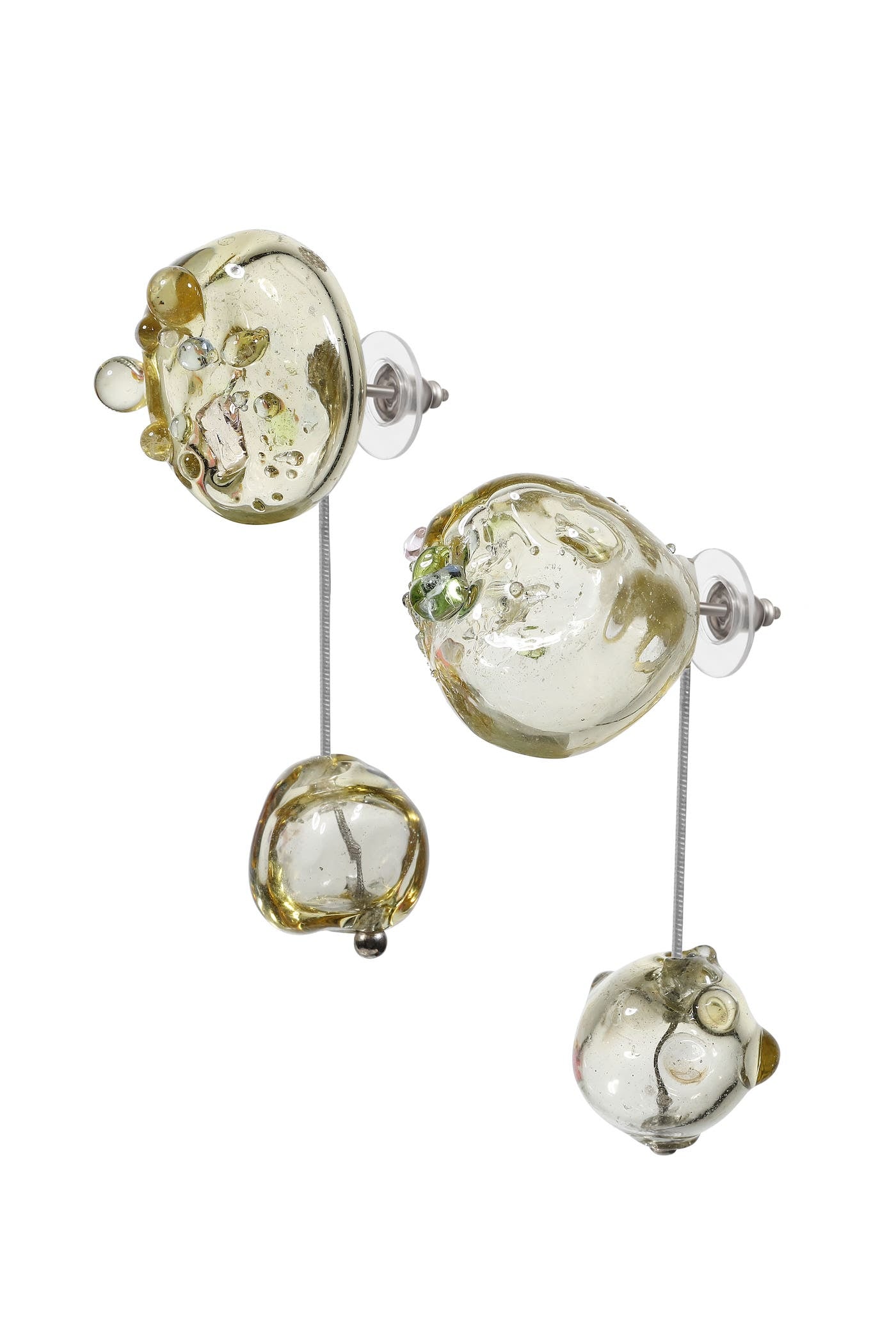 Small glass earrings