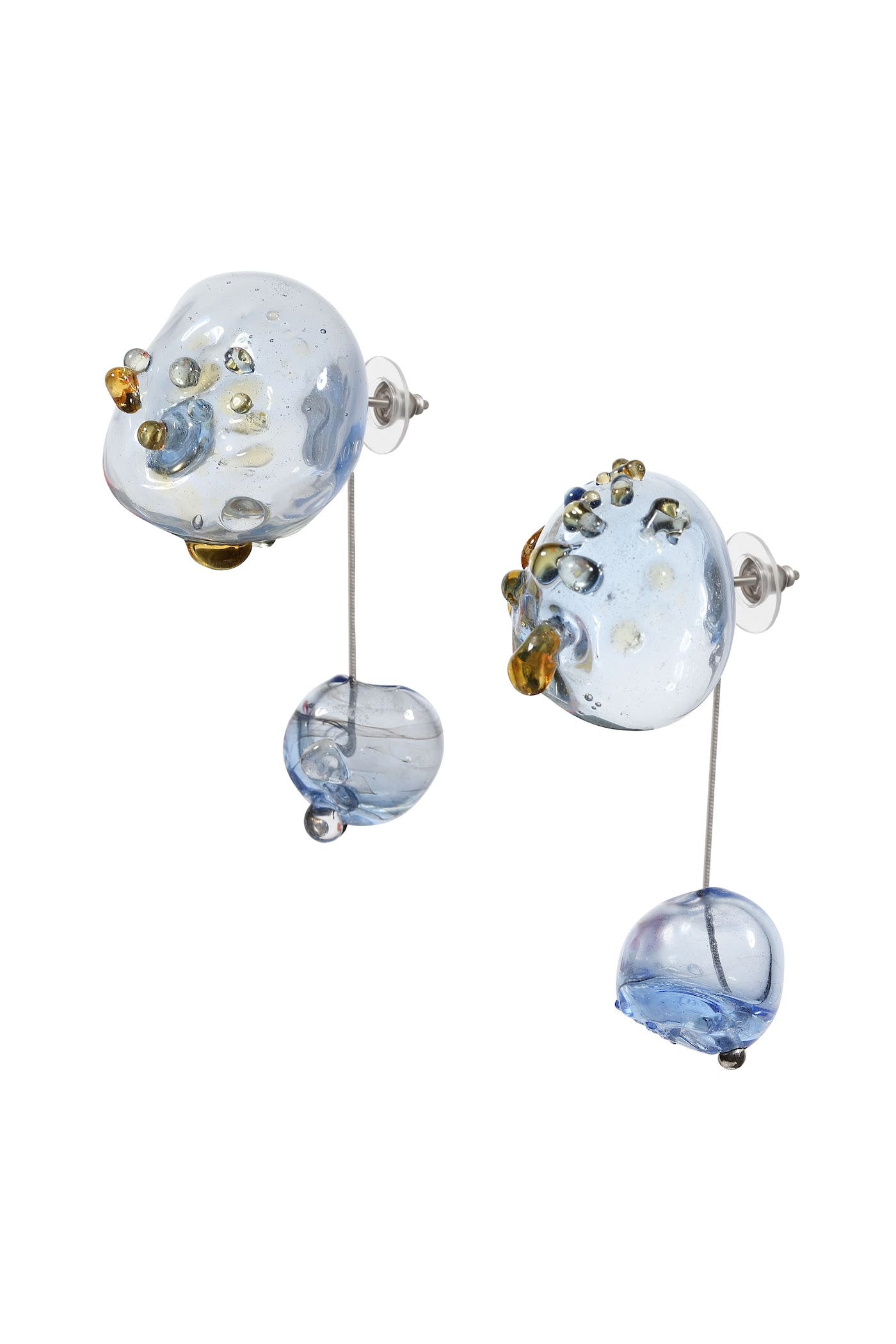 Small glass earrings