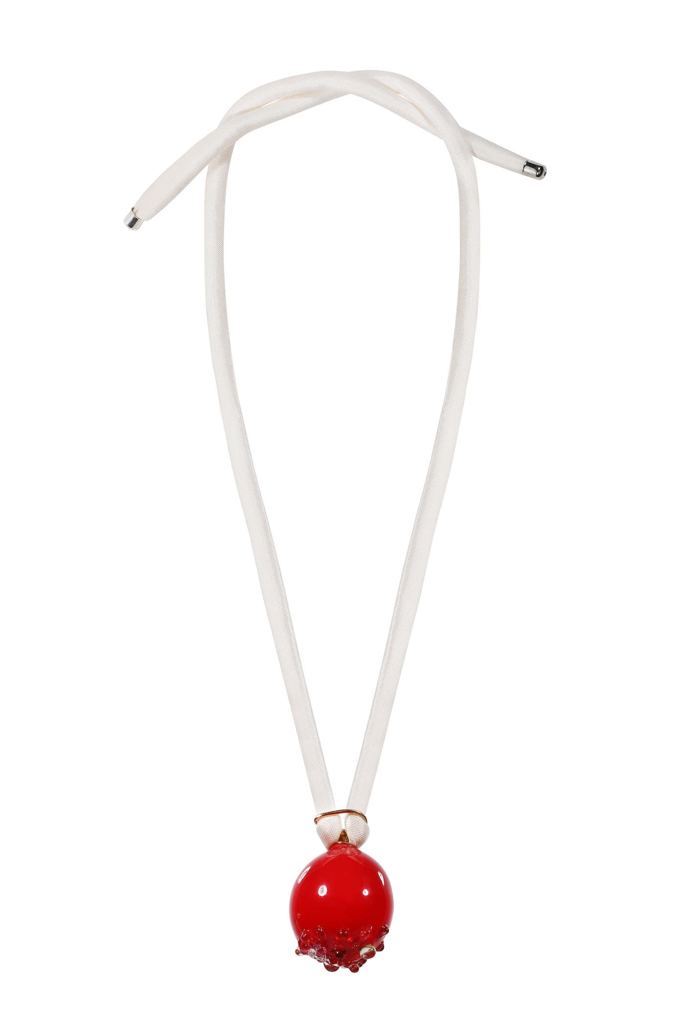Pendant on the silk ribbon