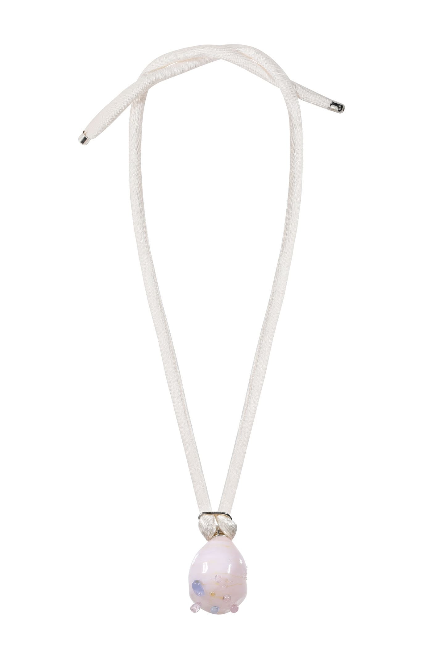 Pendant on the silk ribbon