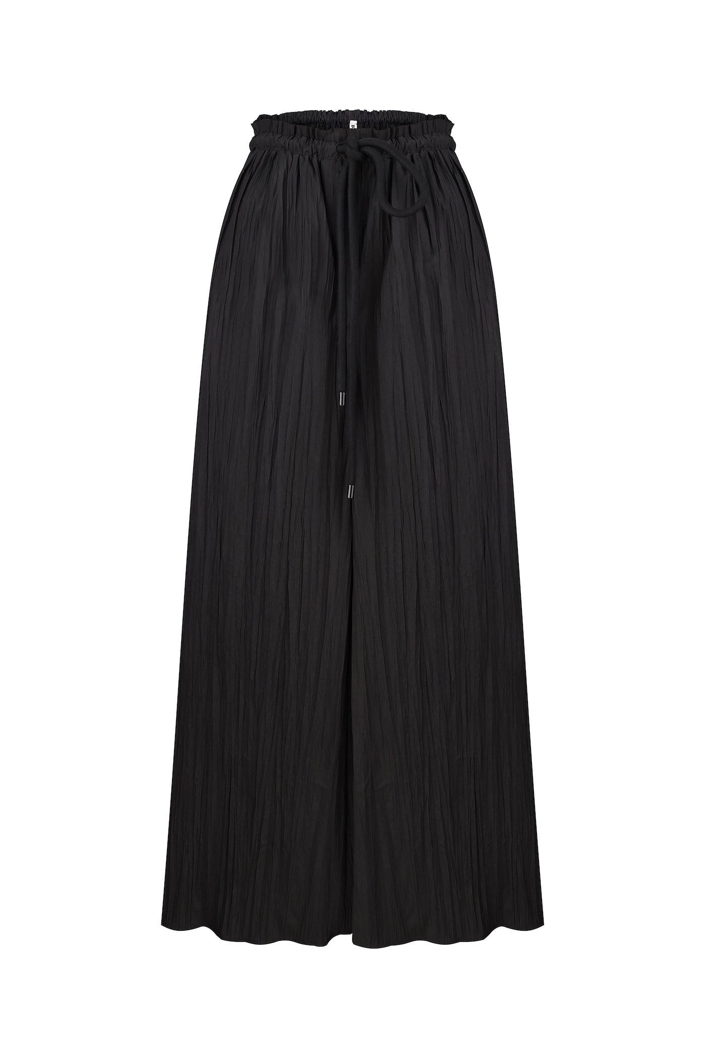 Black crushed trousers-skirt