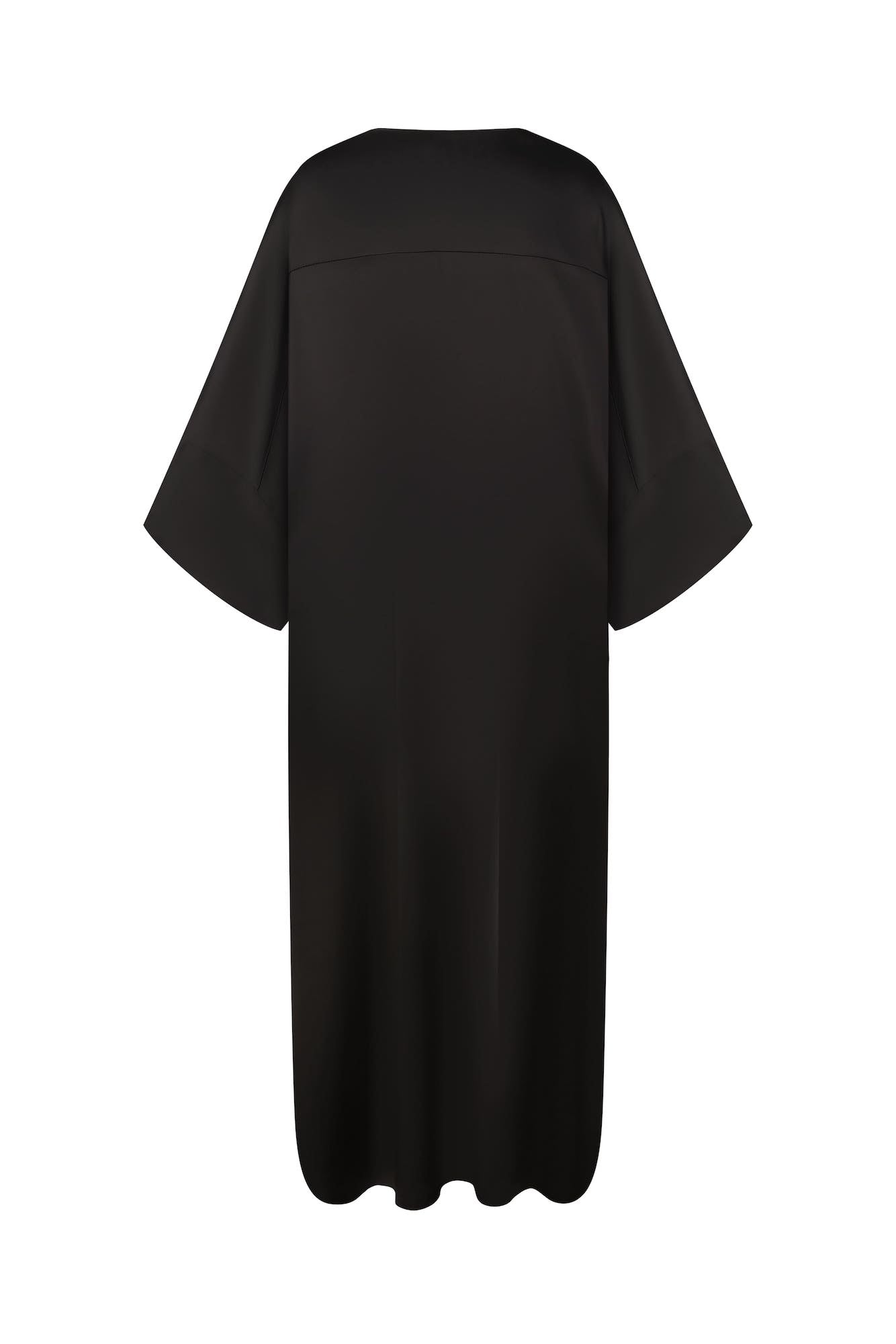 Black trench on silk ties