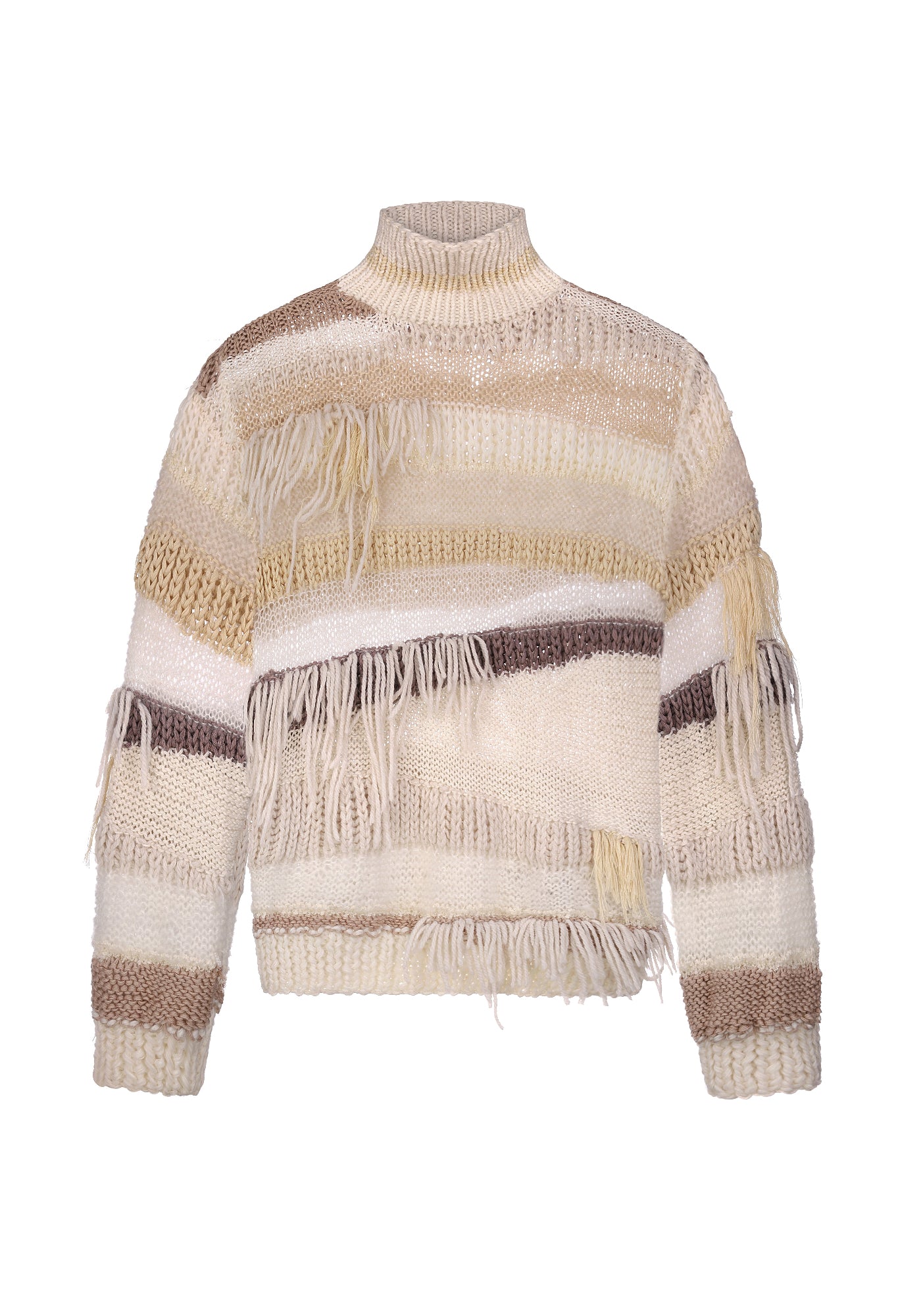 Creamy handmade sweater