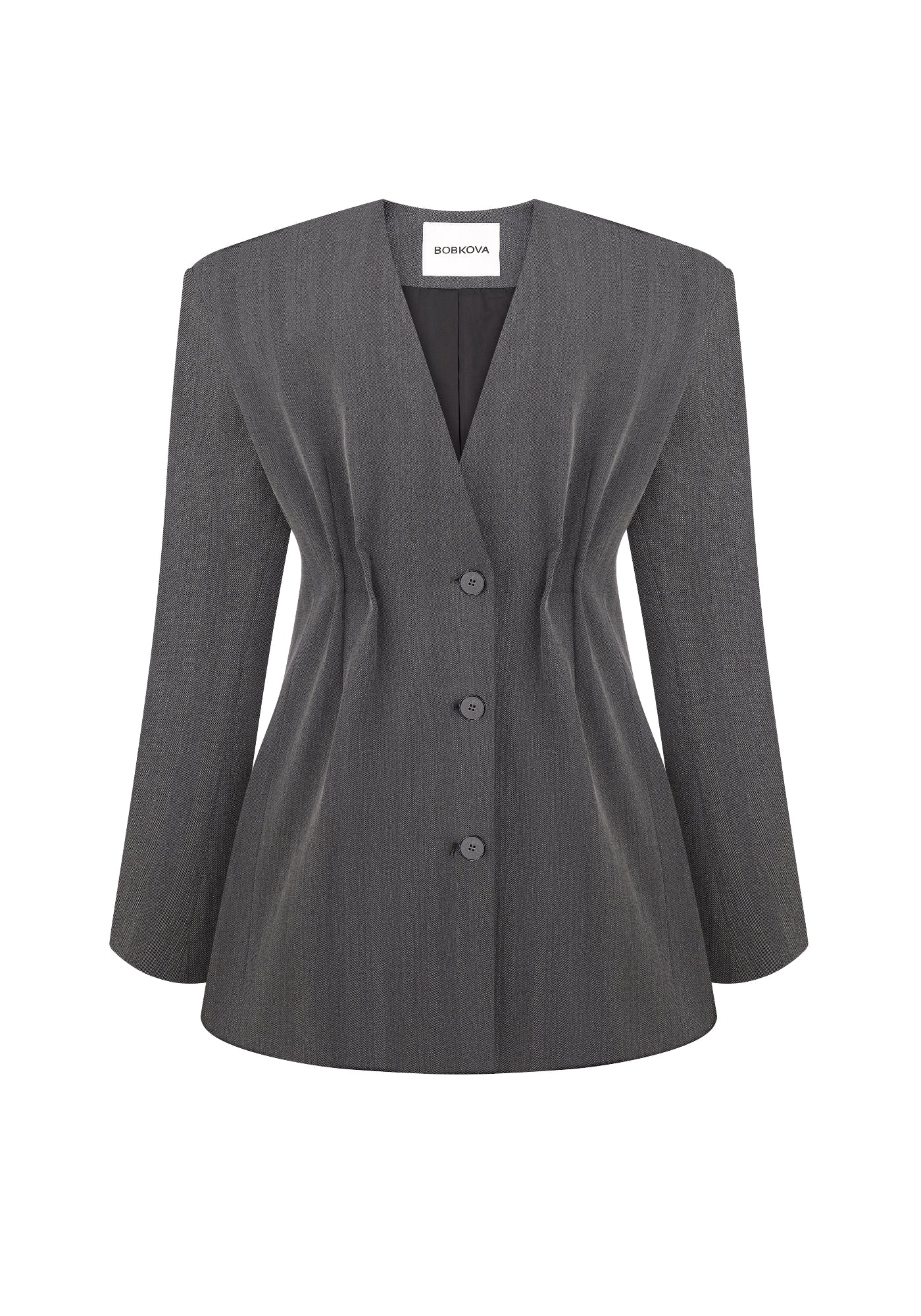 Dark grey double-sided jacket-dress