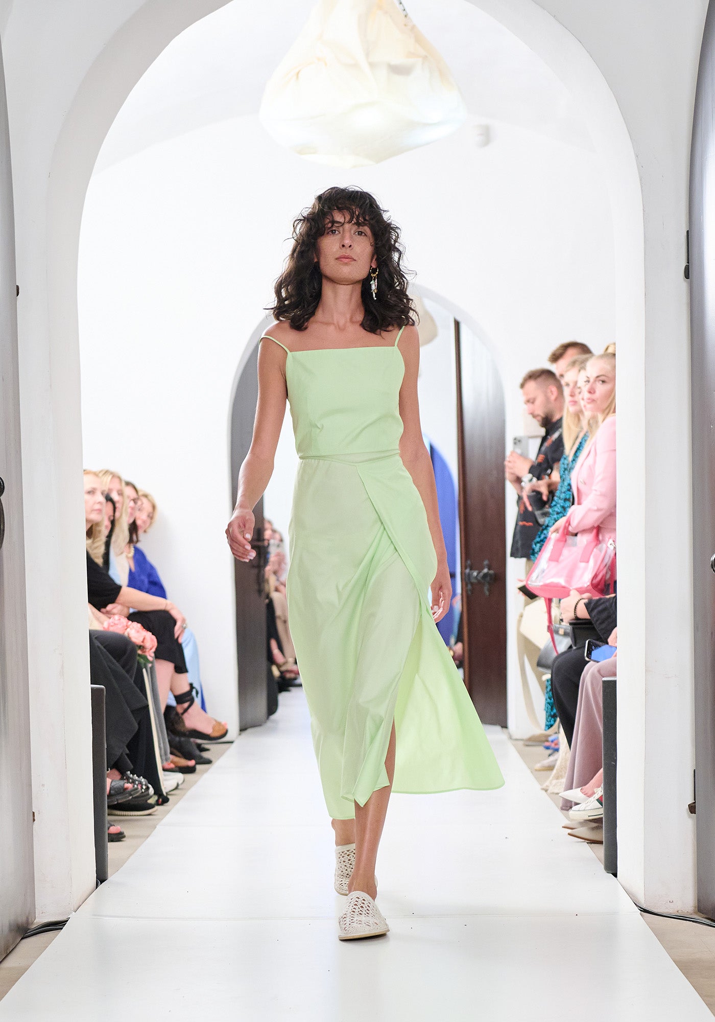 Lettuce green wrap sundress