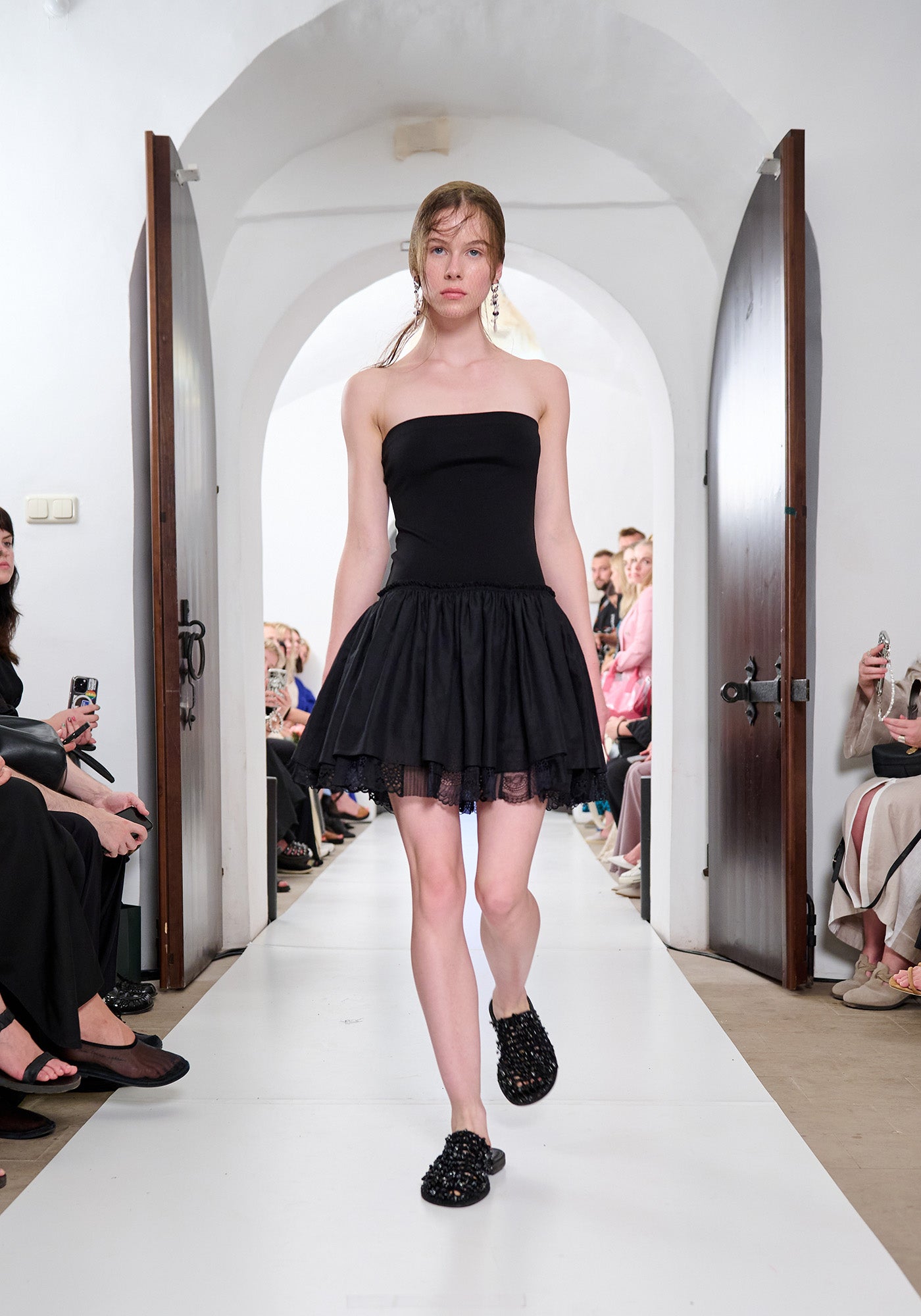 Black mini tutu-dress