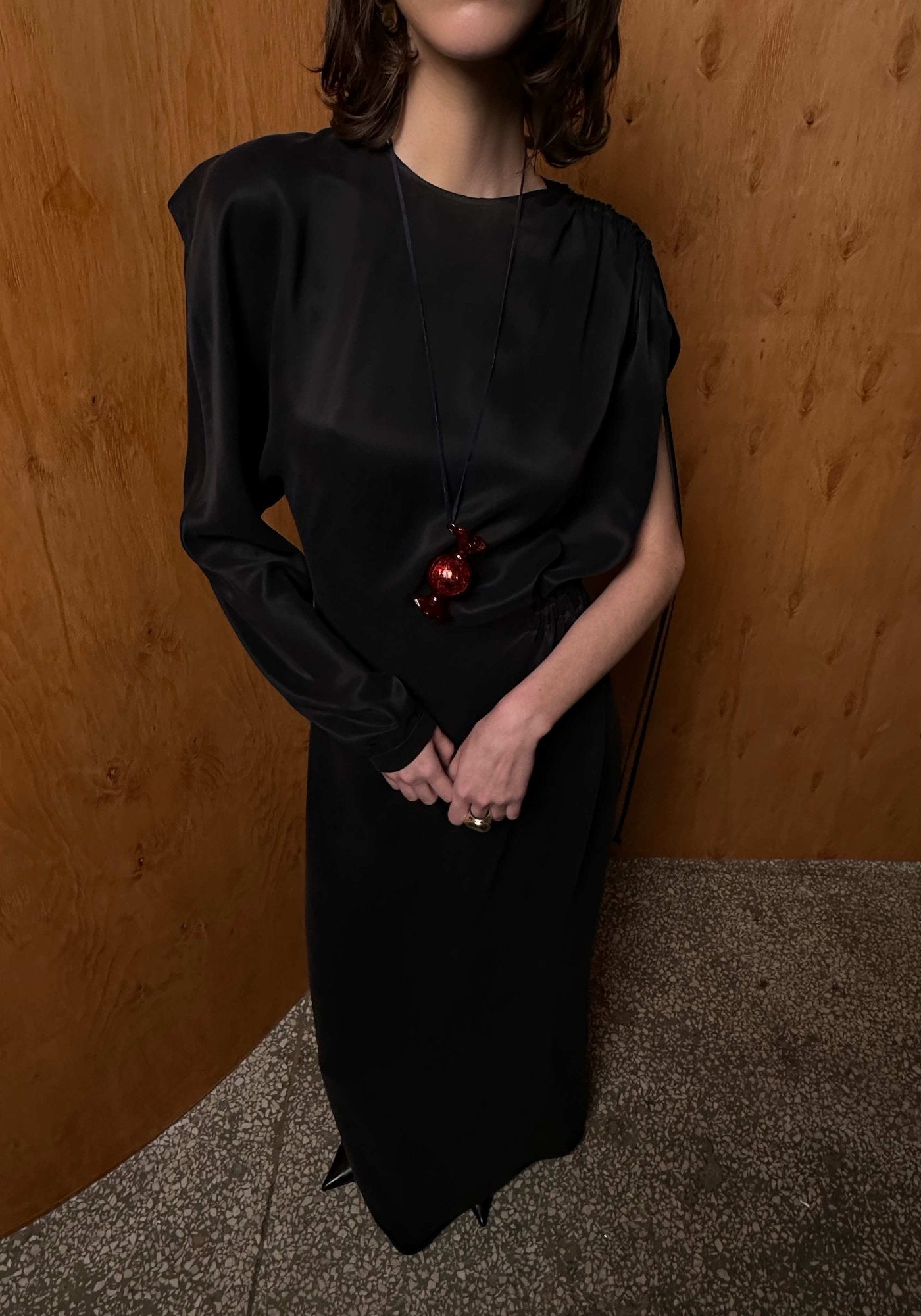 Asymmetrical long dress