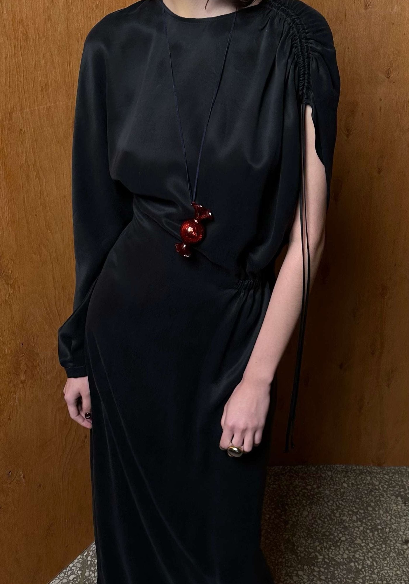 Asymmetrical long dress