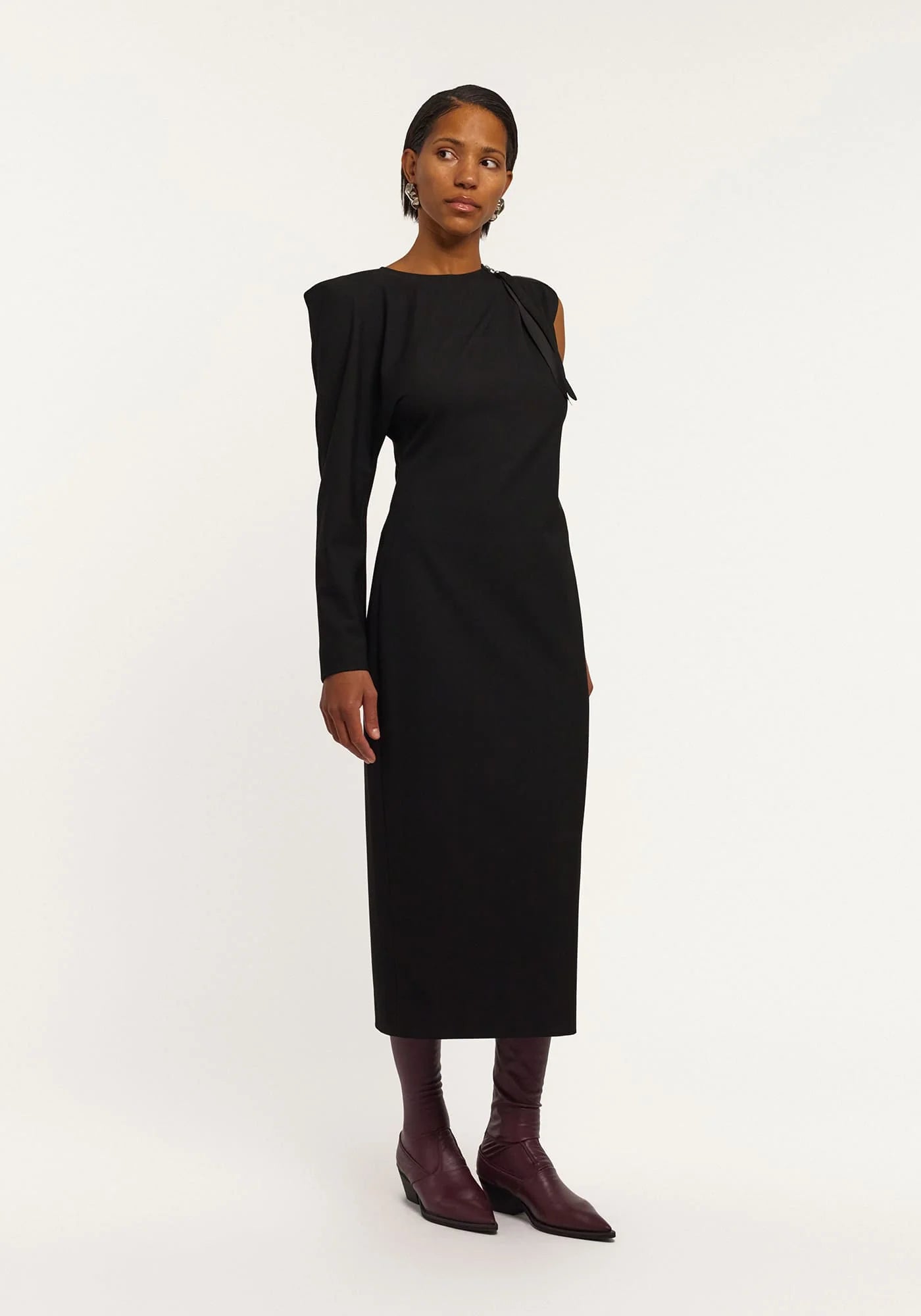 Asymmetric black dress