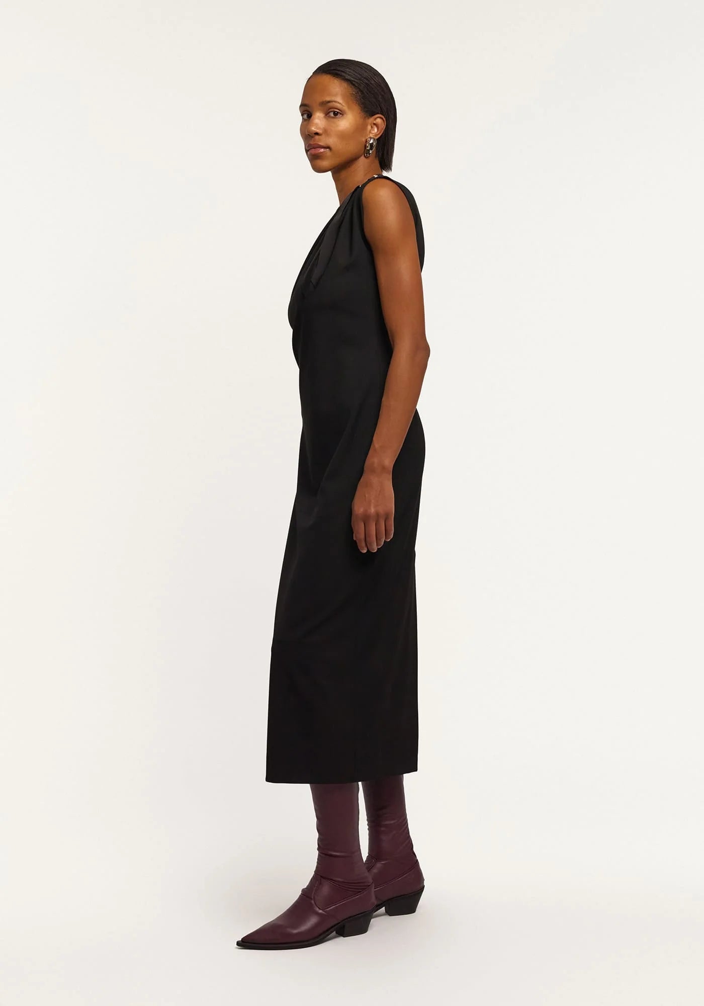 Asymmetric black dress
