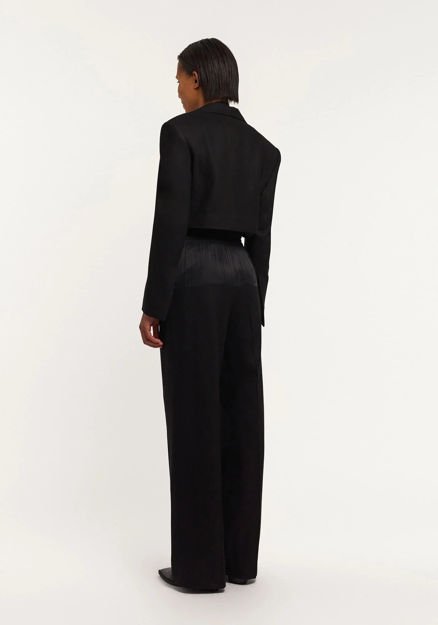 Black jacket with silk