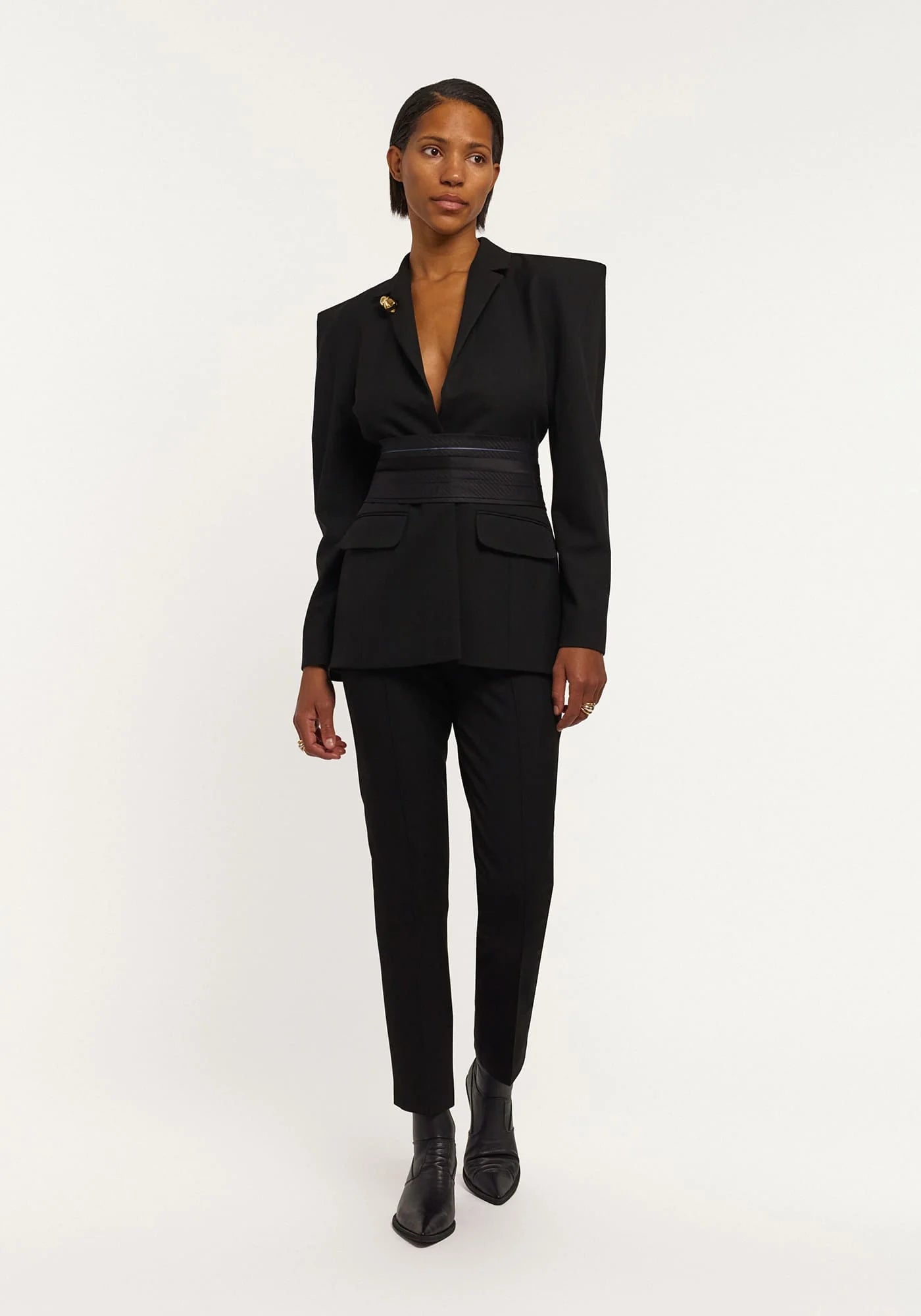 Black slim-fit jacket