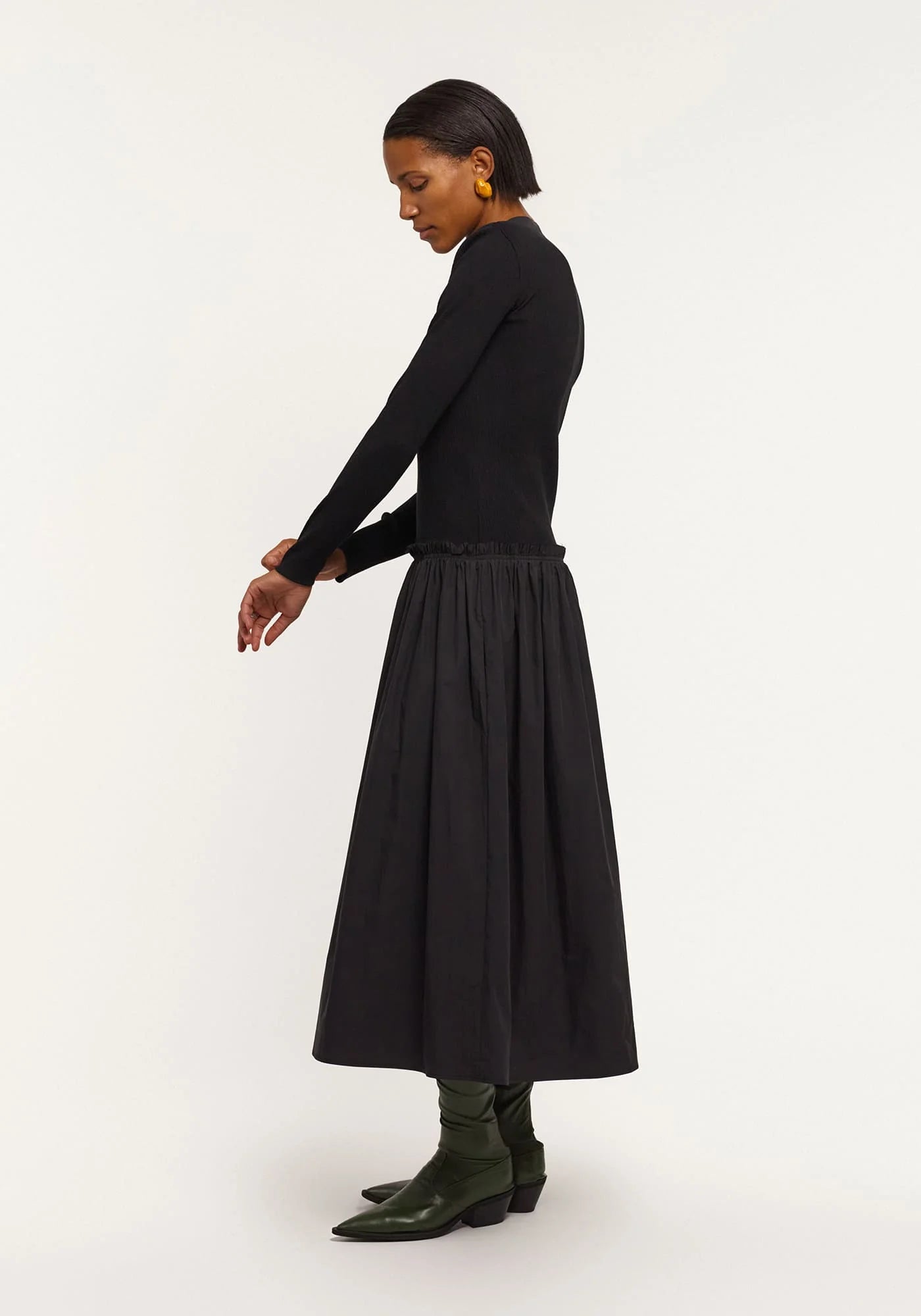 Black сotton tutu dress