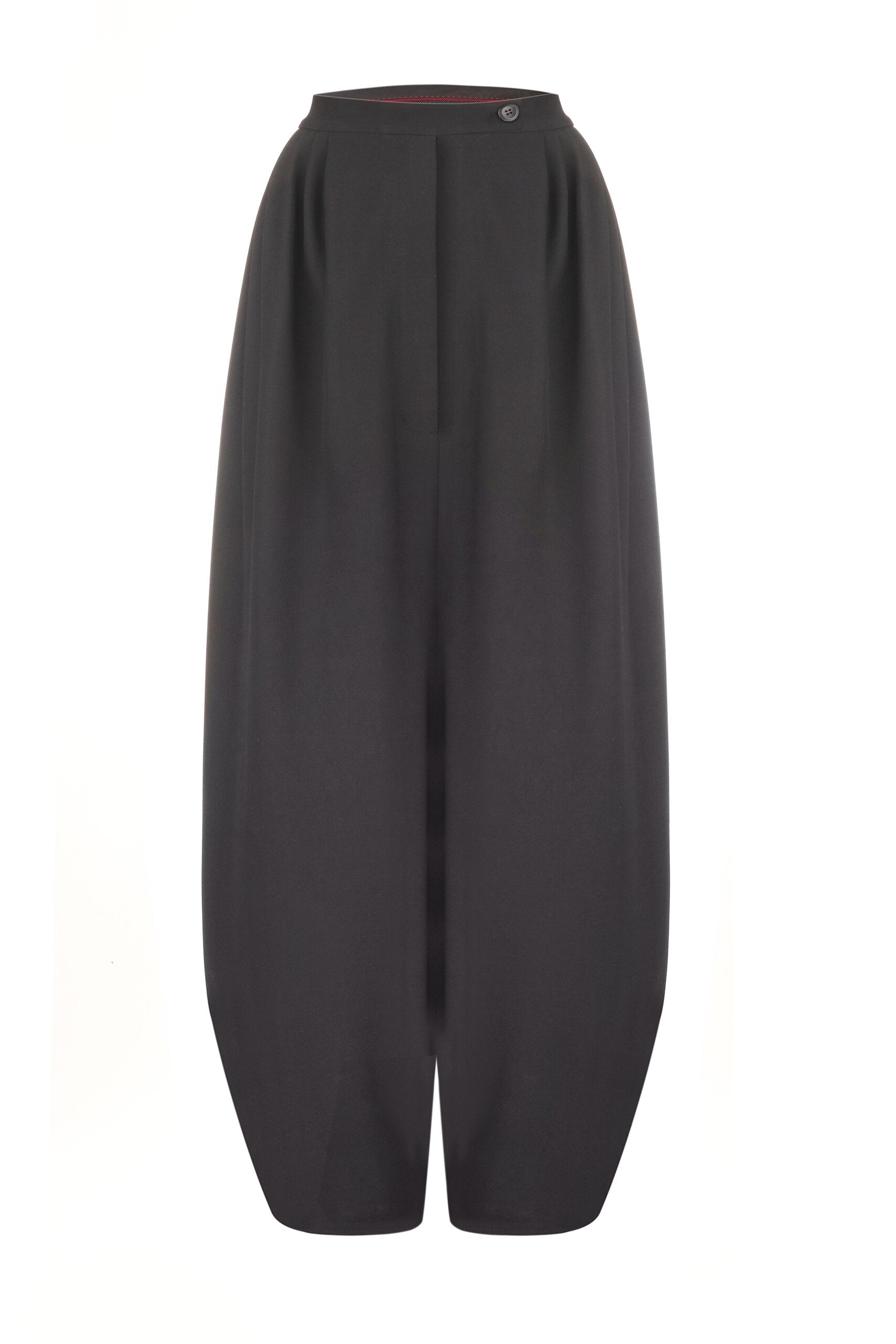 Black wide trousers