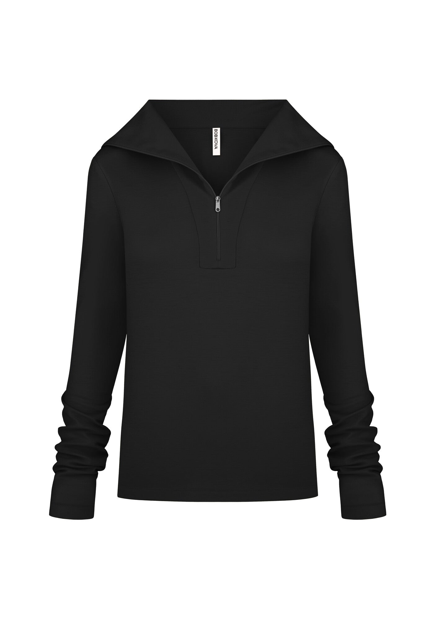 Black jumper on zipper
