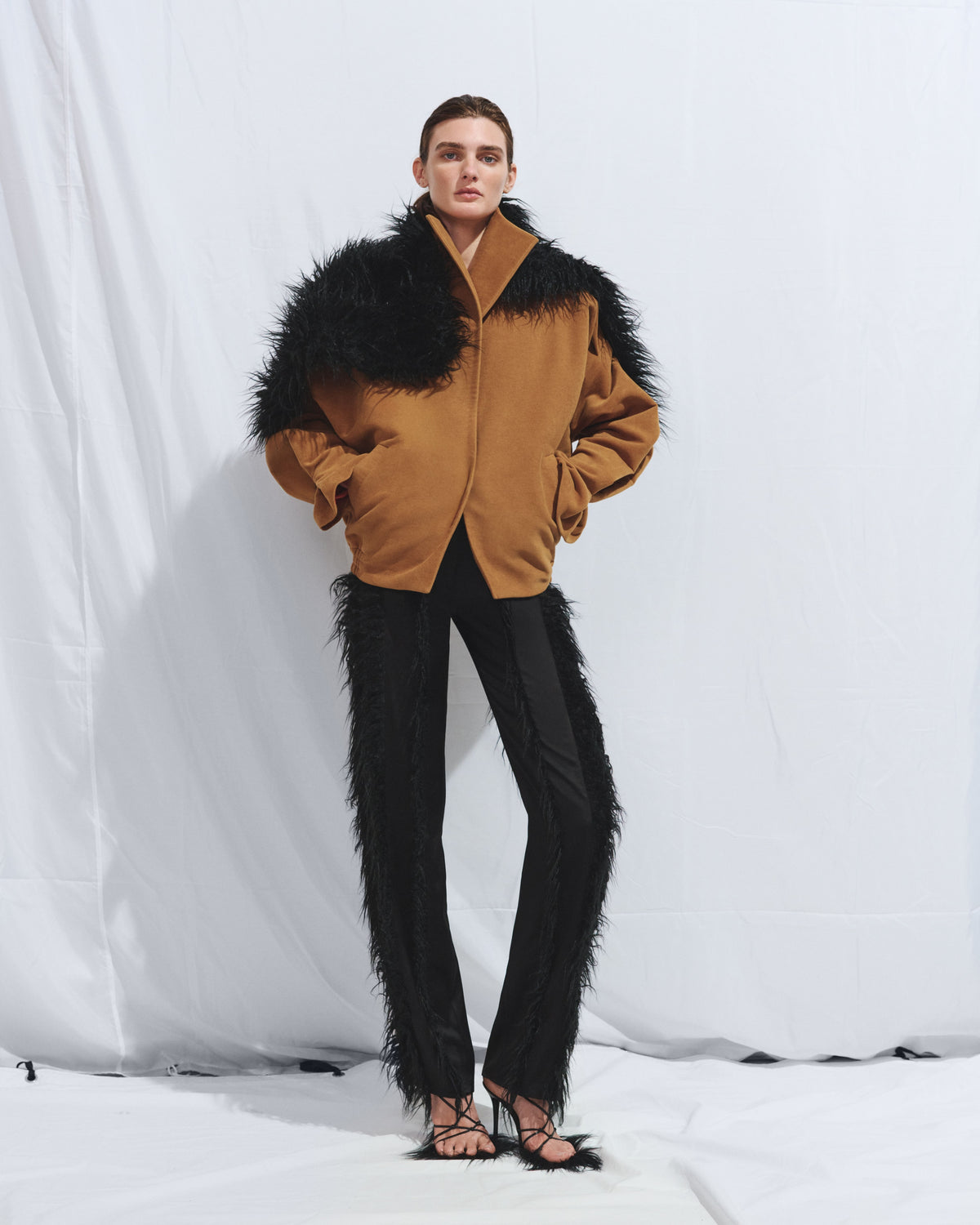 Camel bomber jacket