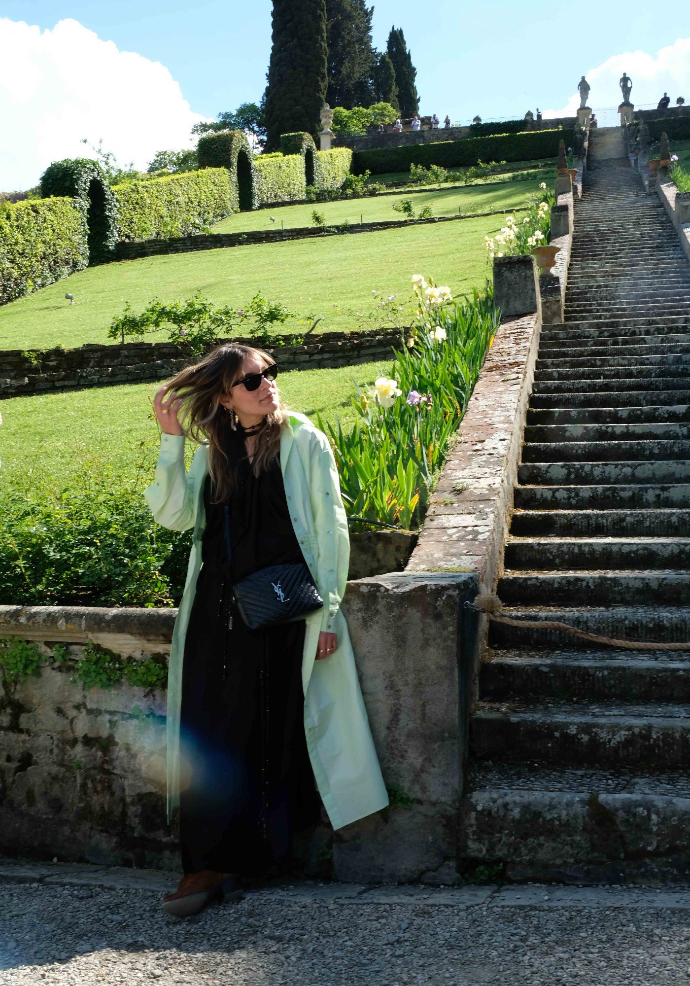 Lattuce green cotton shirt dress