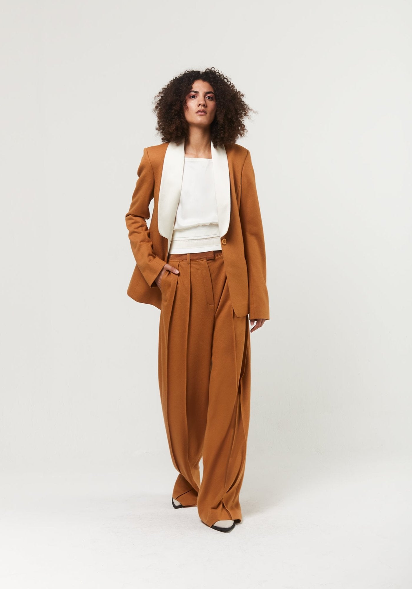 Ochre tuxedo