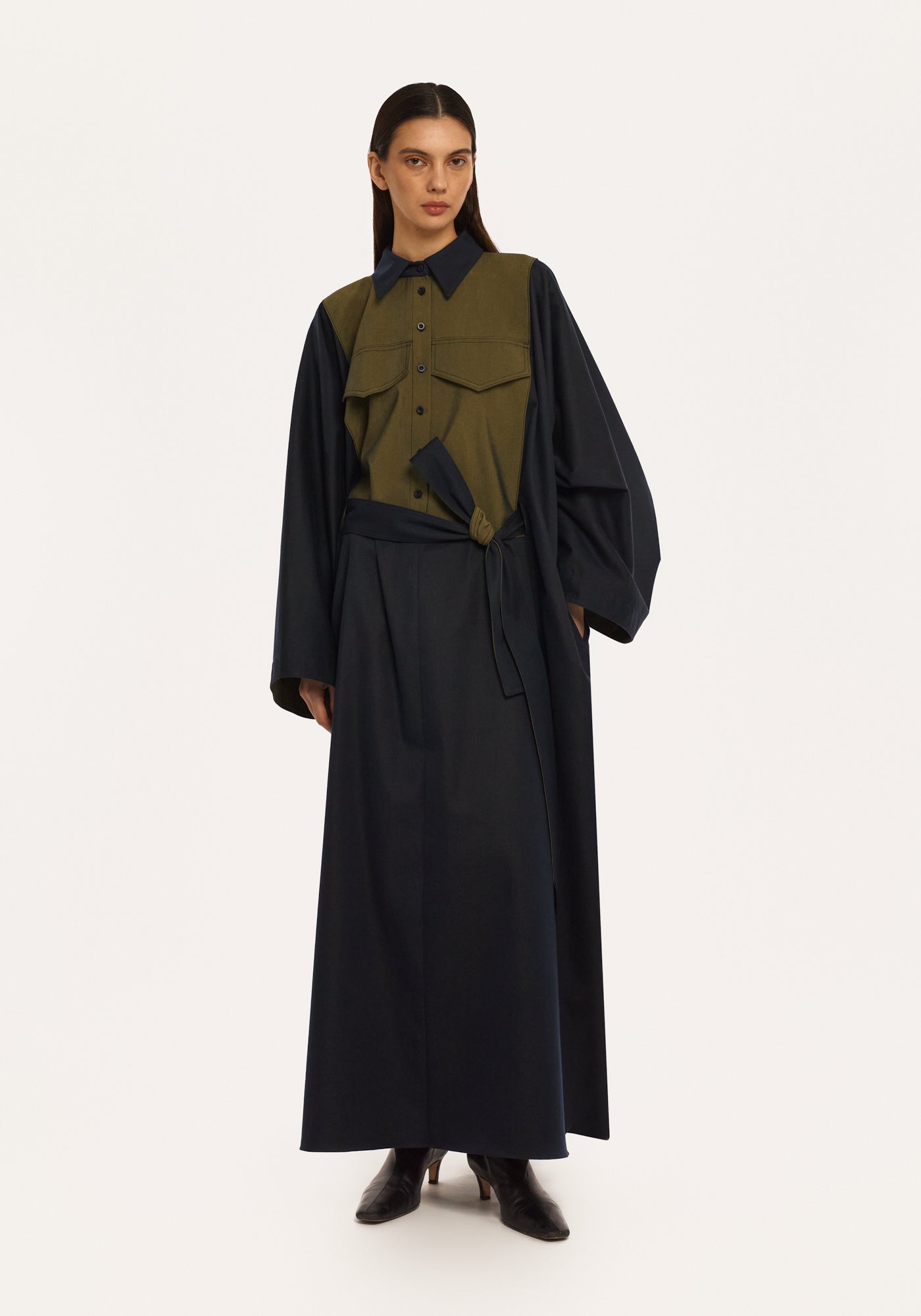 Jeans poncho-dress