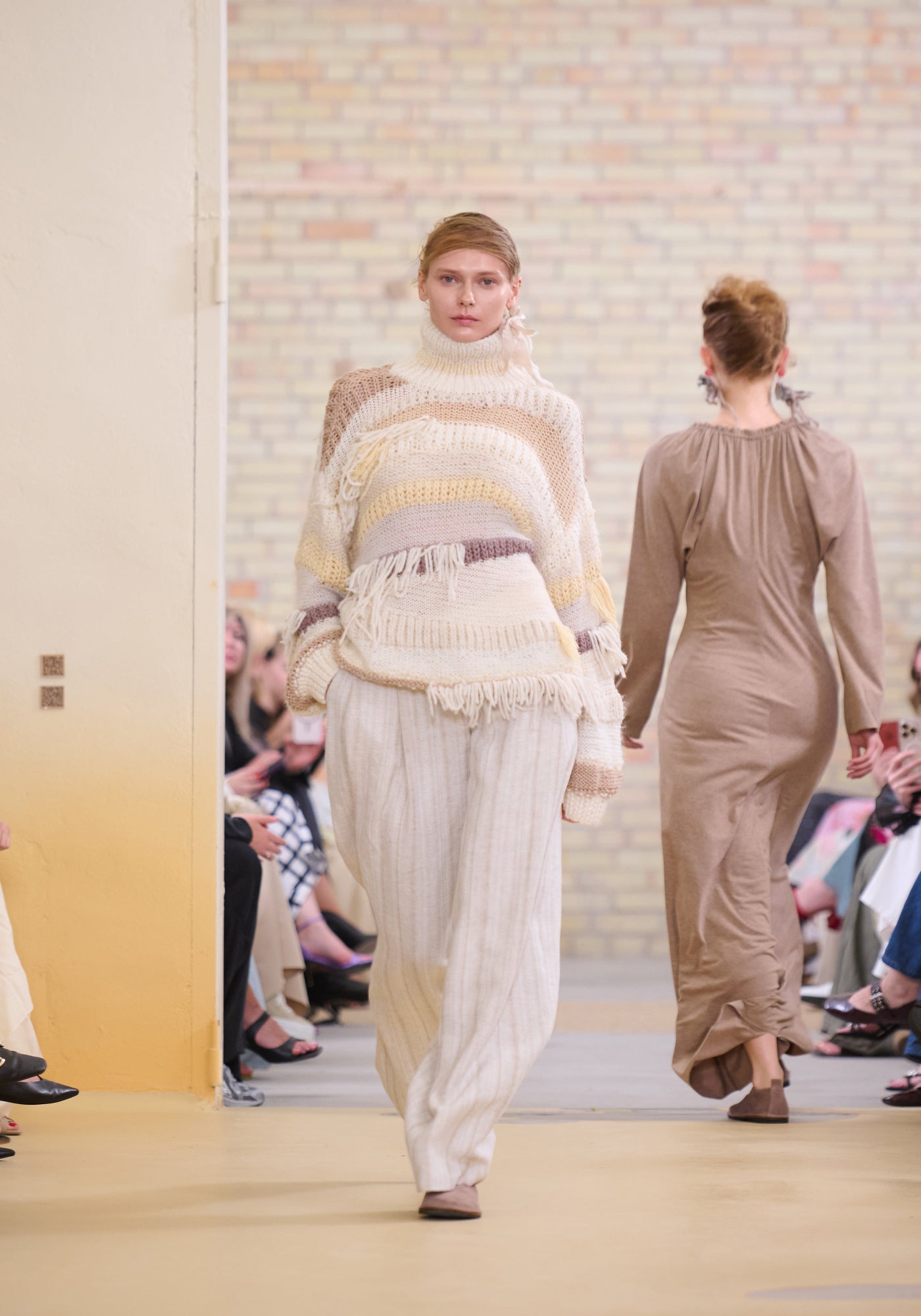 Creamy handmade sweater