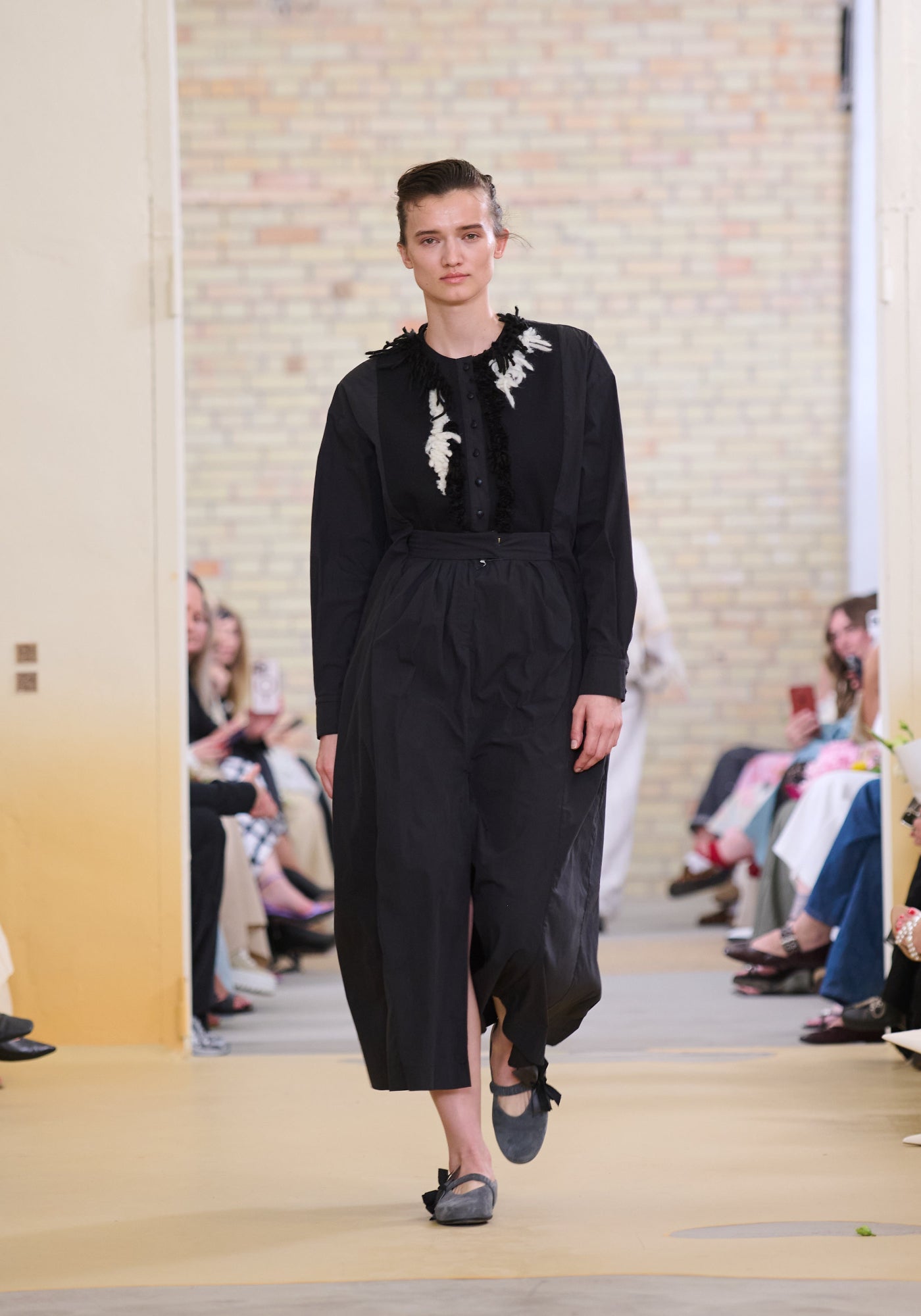 Black dress-shirt with embroidery