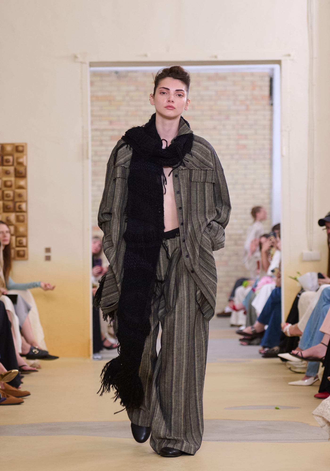 Black handmade scarf