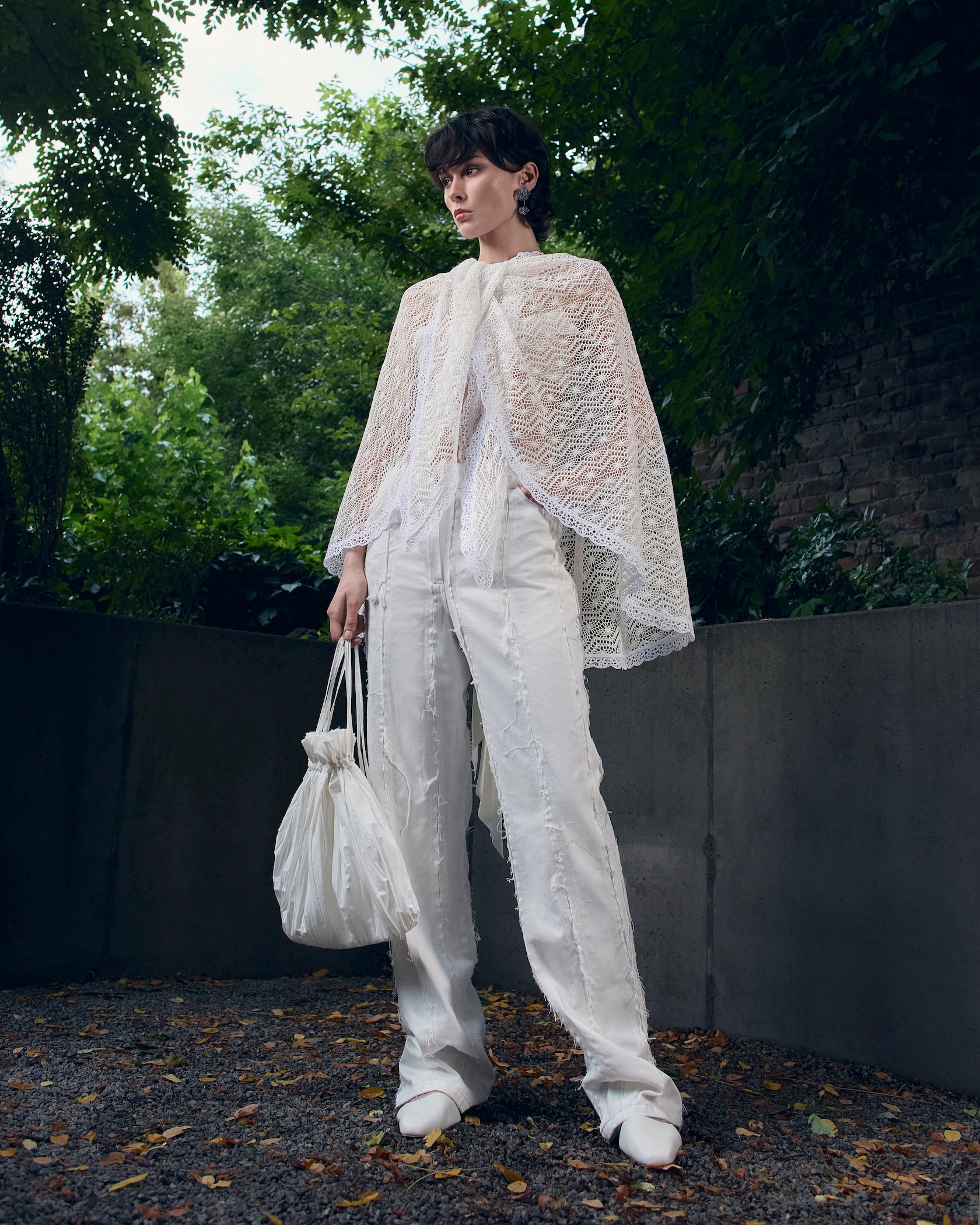 White bag pack