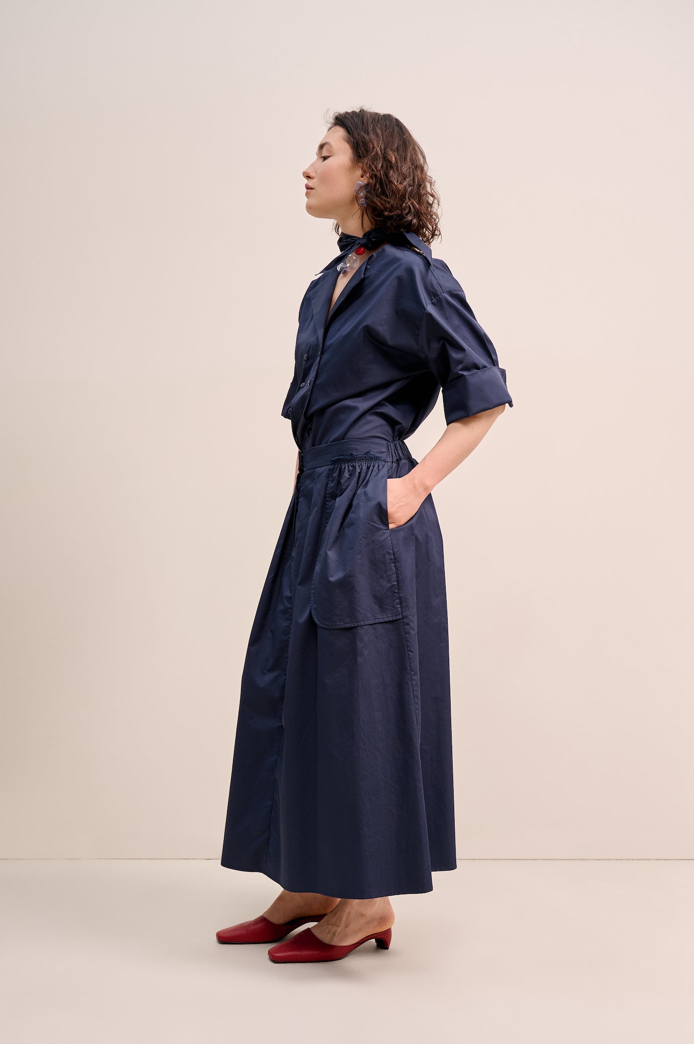 Dark-blue skirt