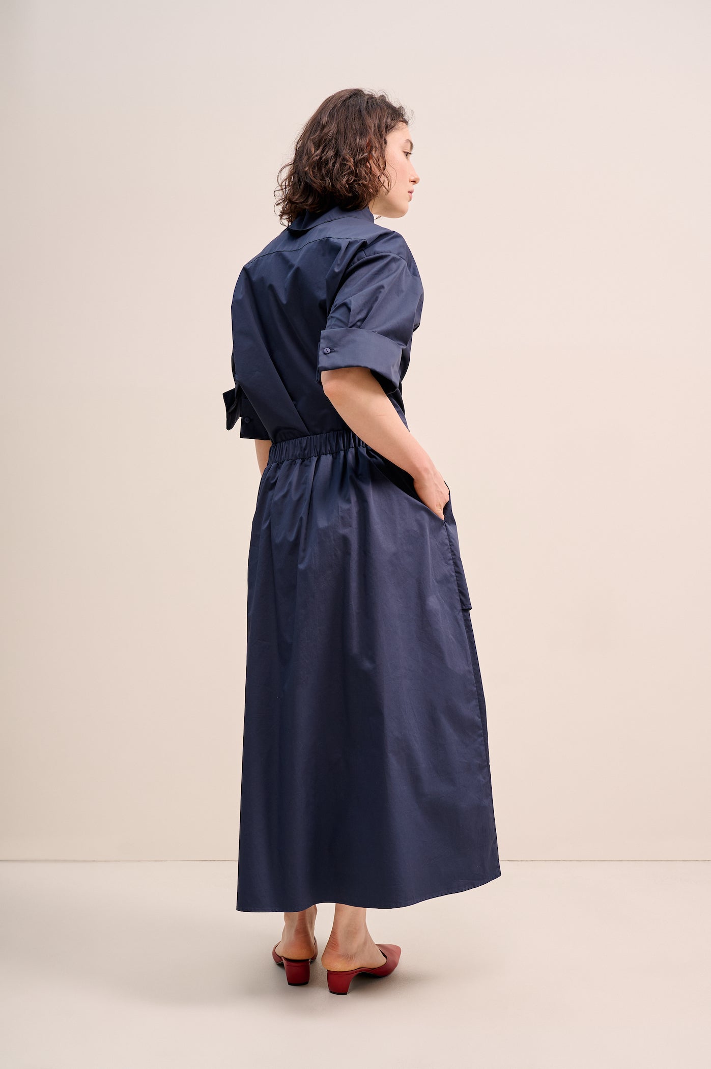 Dark-blue skirt