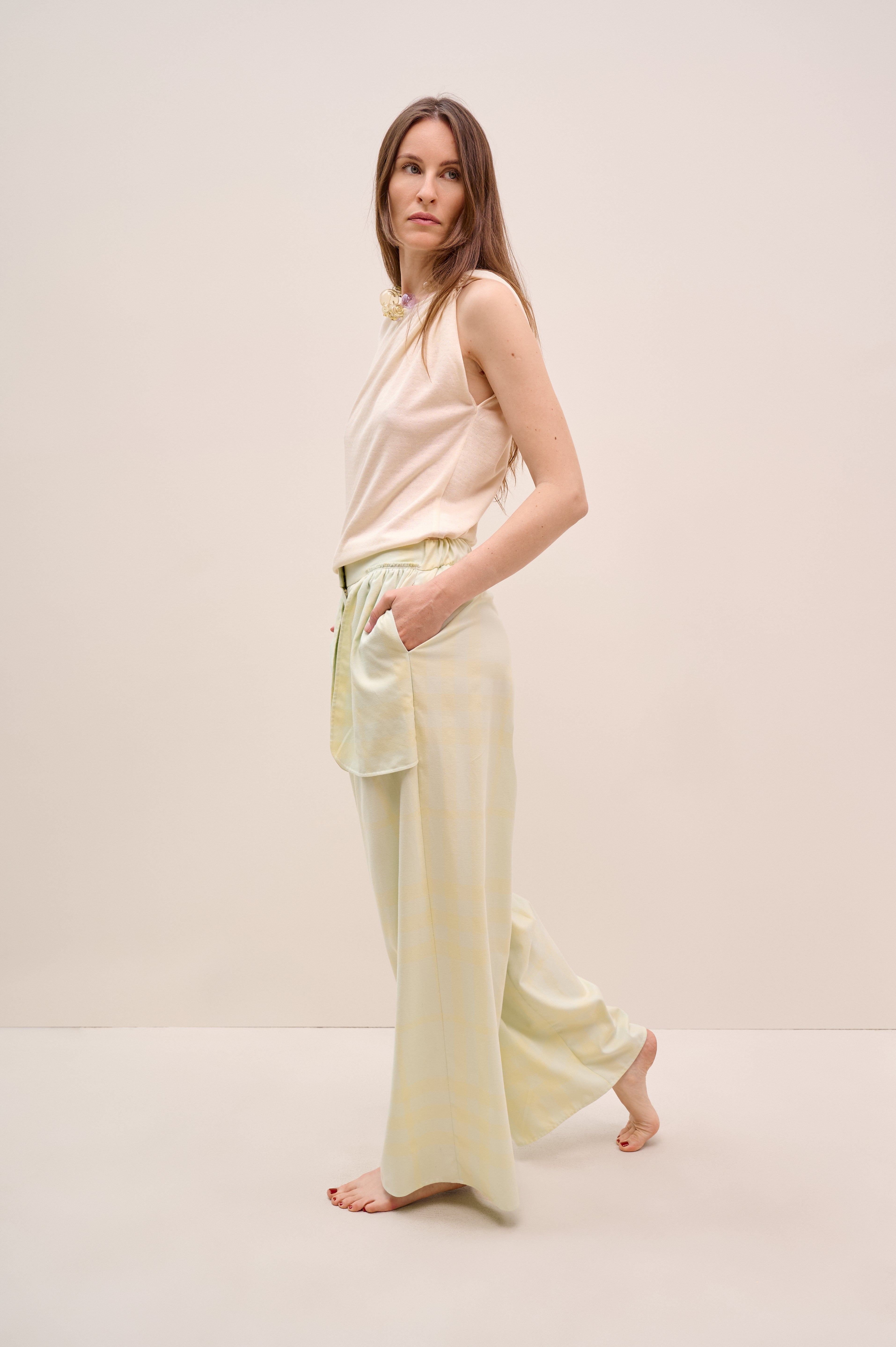 Light green trousers