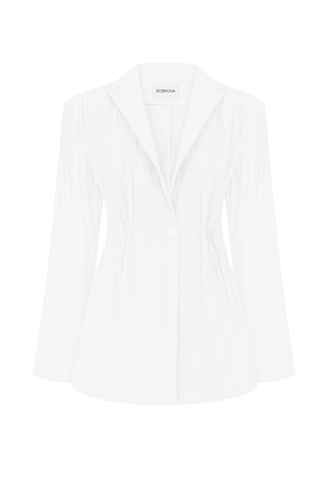 White crushed jacket