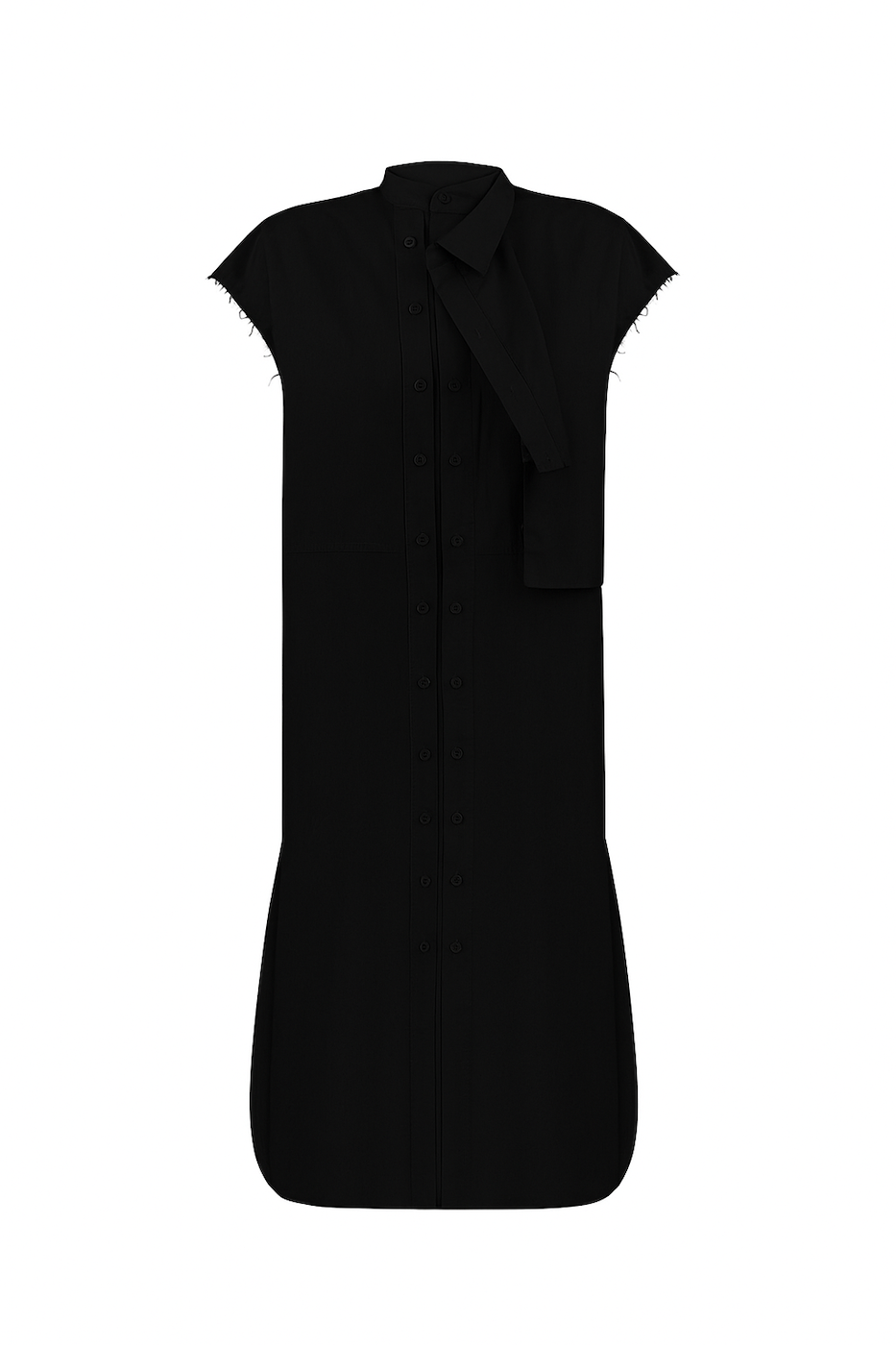 Black shirt-dress