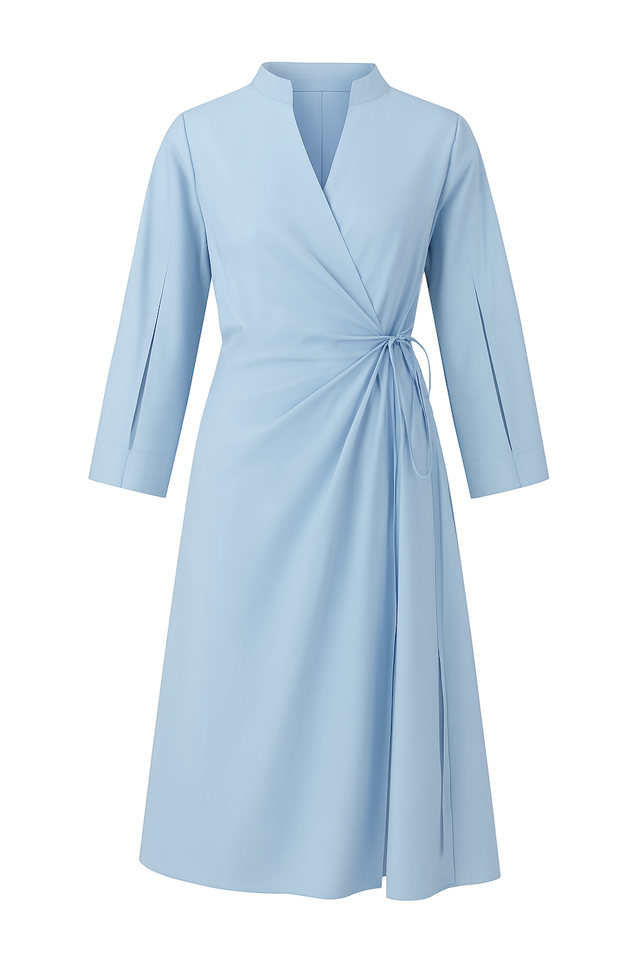 Light blue asymmetric dress-shirt