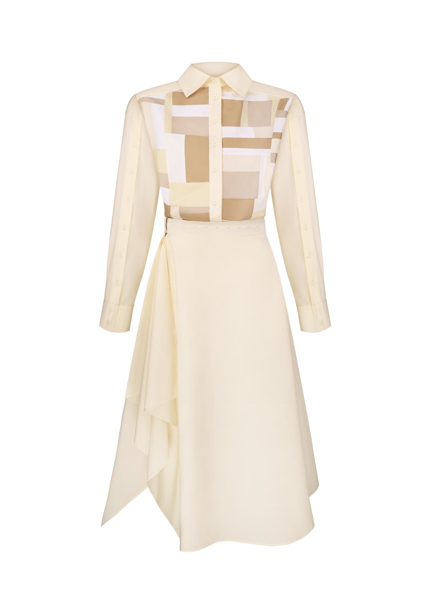 Vanilla dress with apron