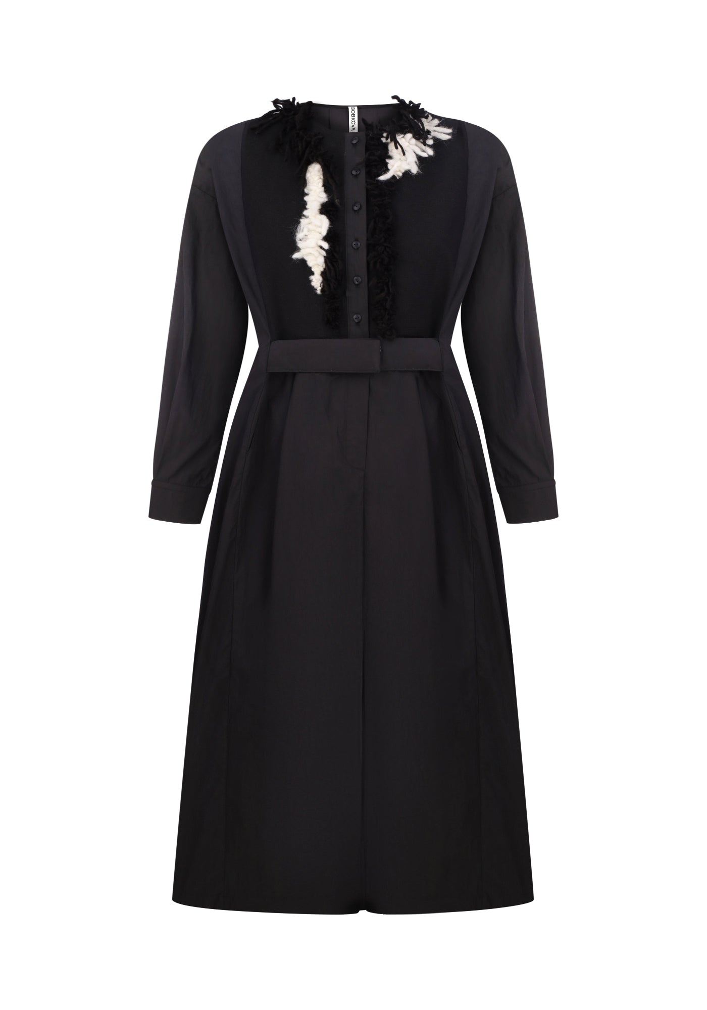 Black dress-shirt with embroidery